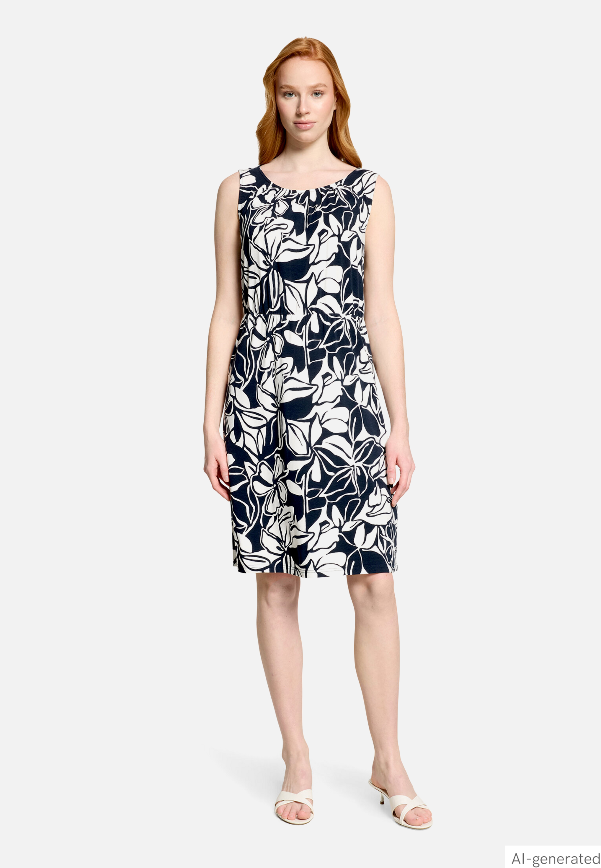 Sommerkleid mit Rundhalsausschnitt