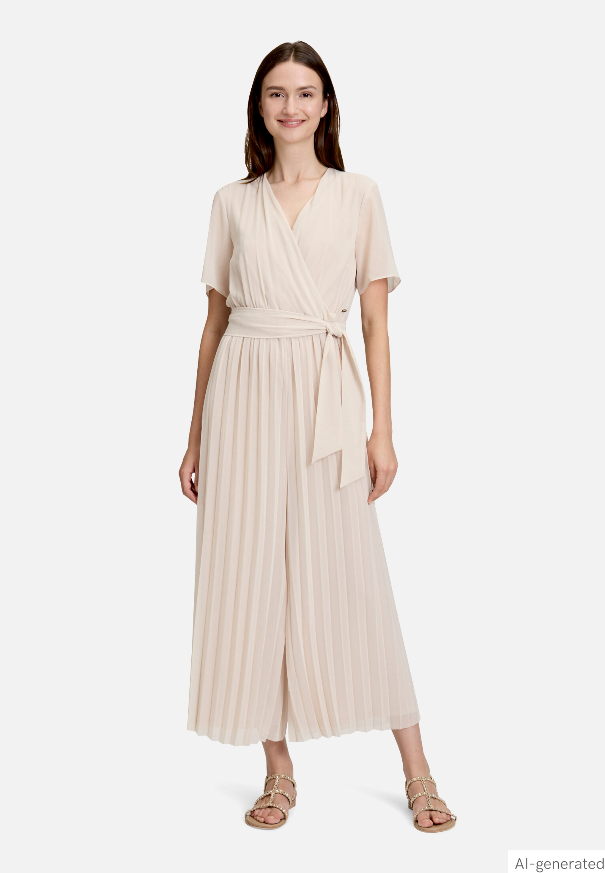 Jumpsuit mit Plissee