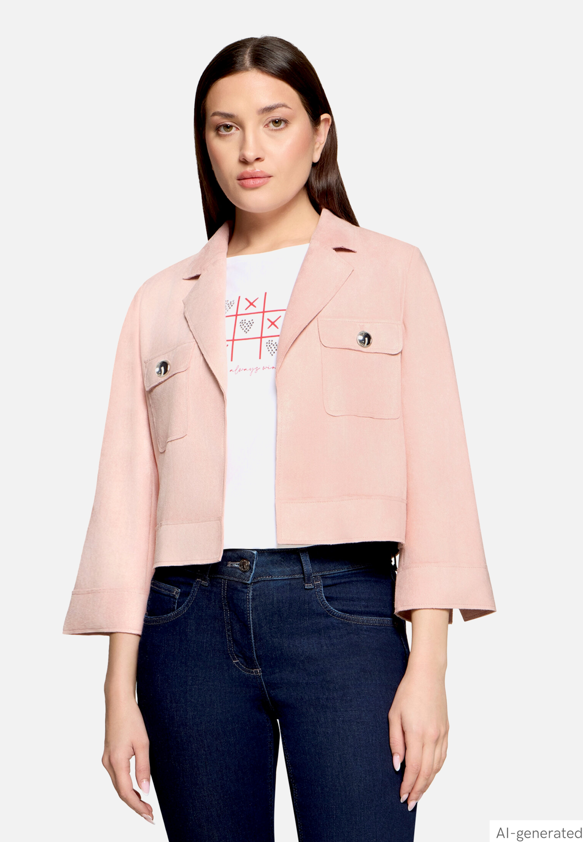 Blazer-Jacke mit 3/4 Arm
