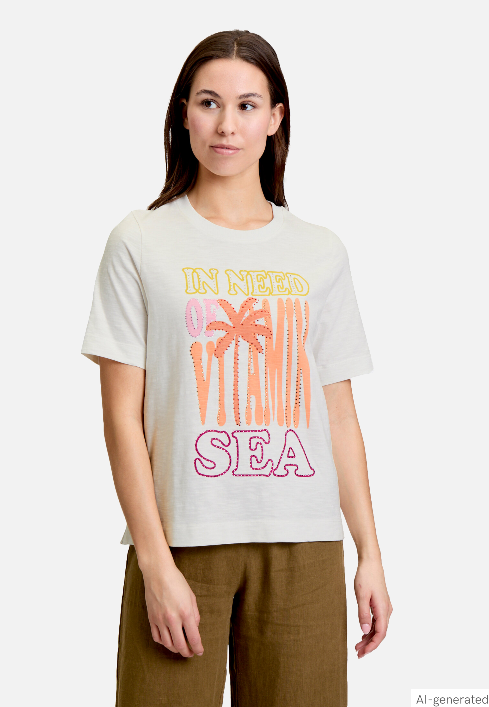 Printshirt mit Rundhalsausschnitt