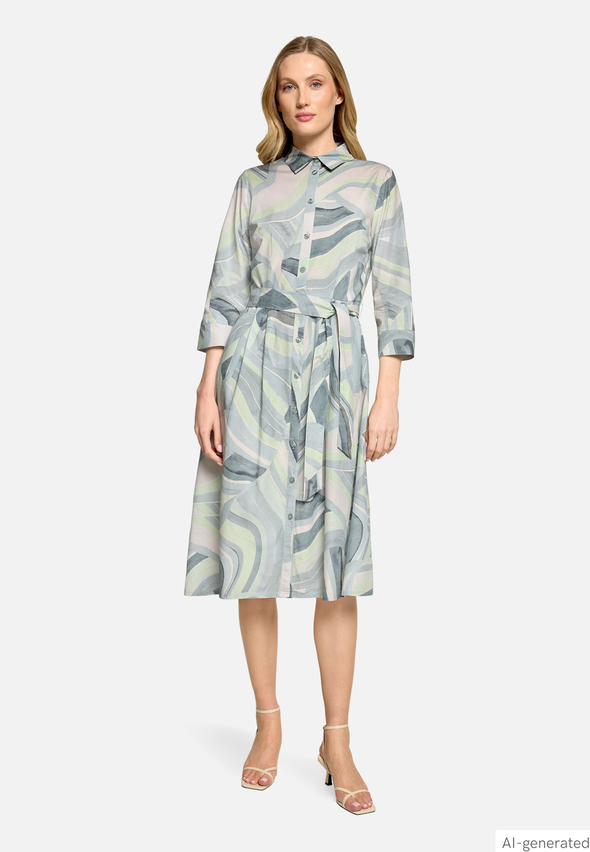 Hemdblusenkleid mit Taschen