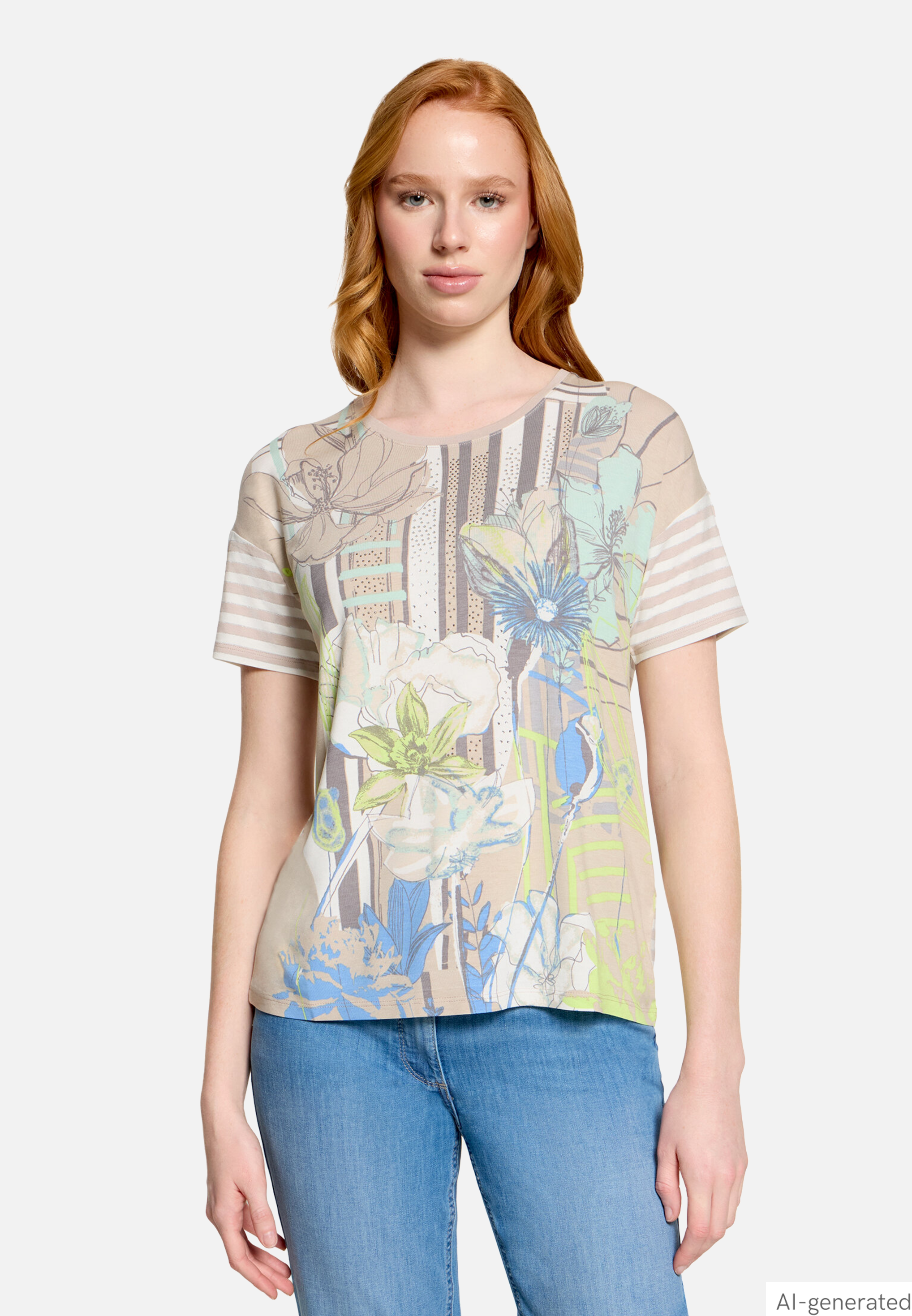 Casual-Shirt mit Ringel