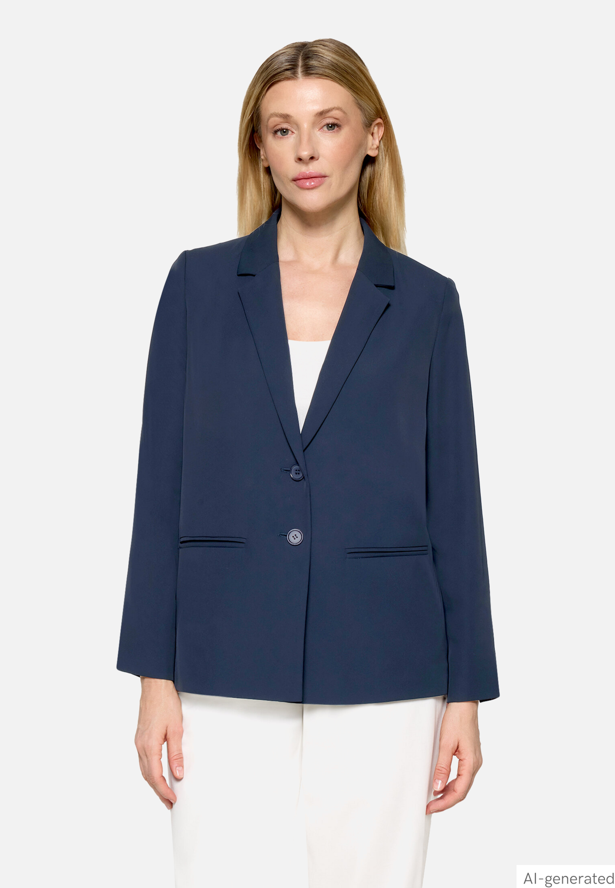 Longblazer mit Reverskragen