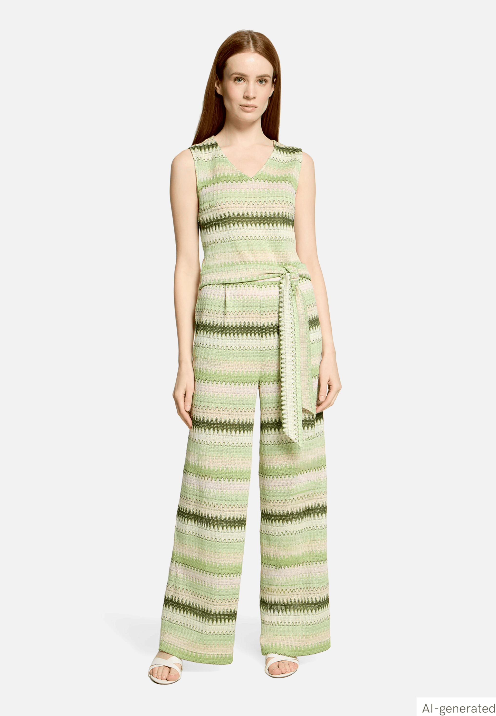 Jumpsuit mit Bindegürtel