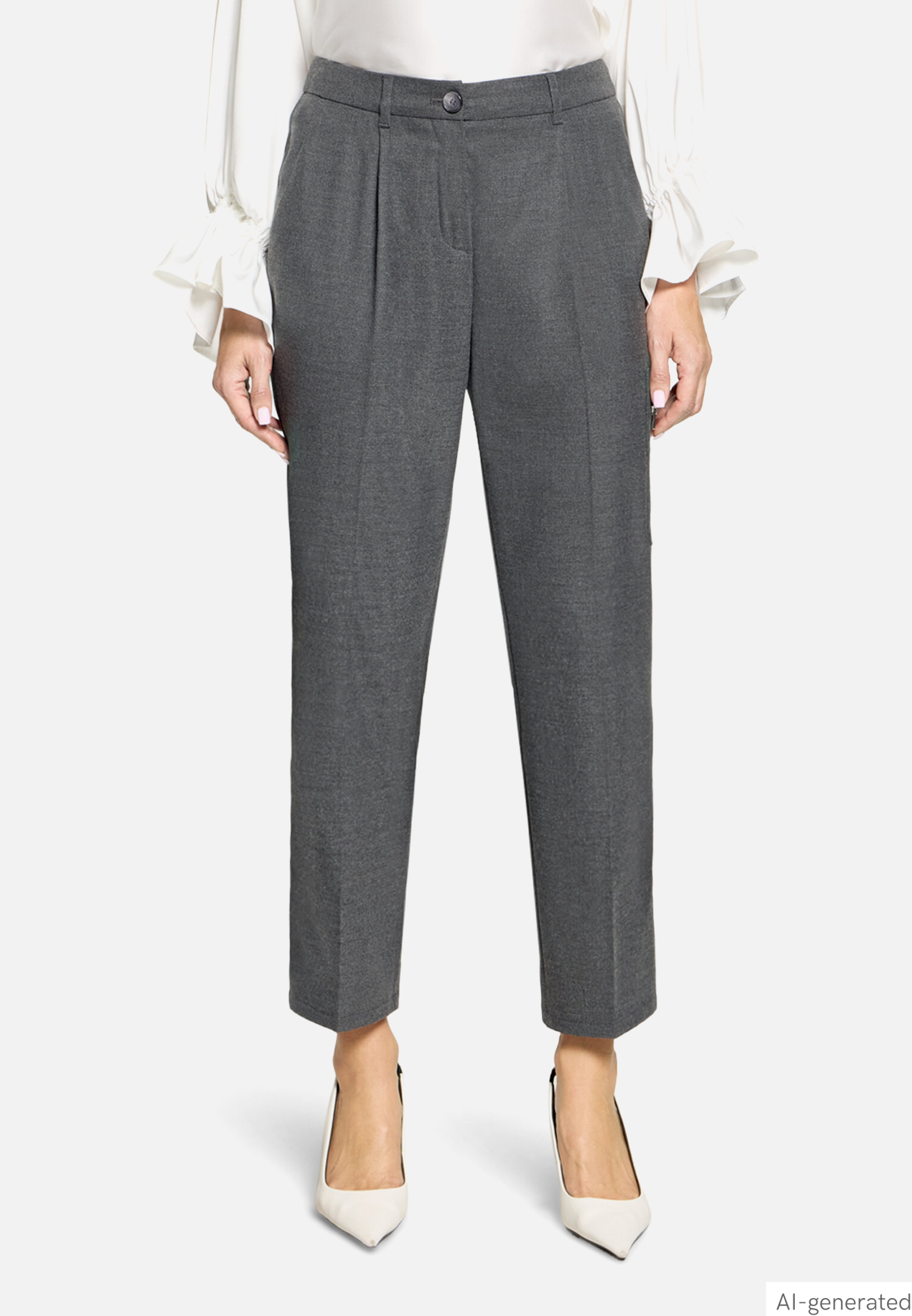 Casual-Hose mit Bügelfalte