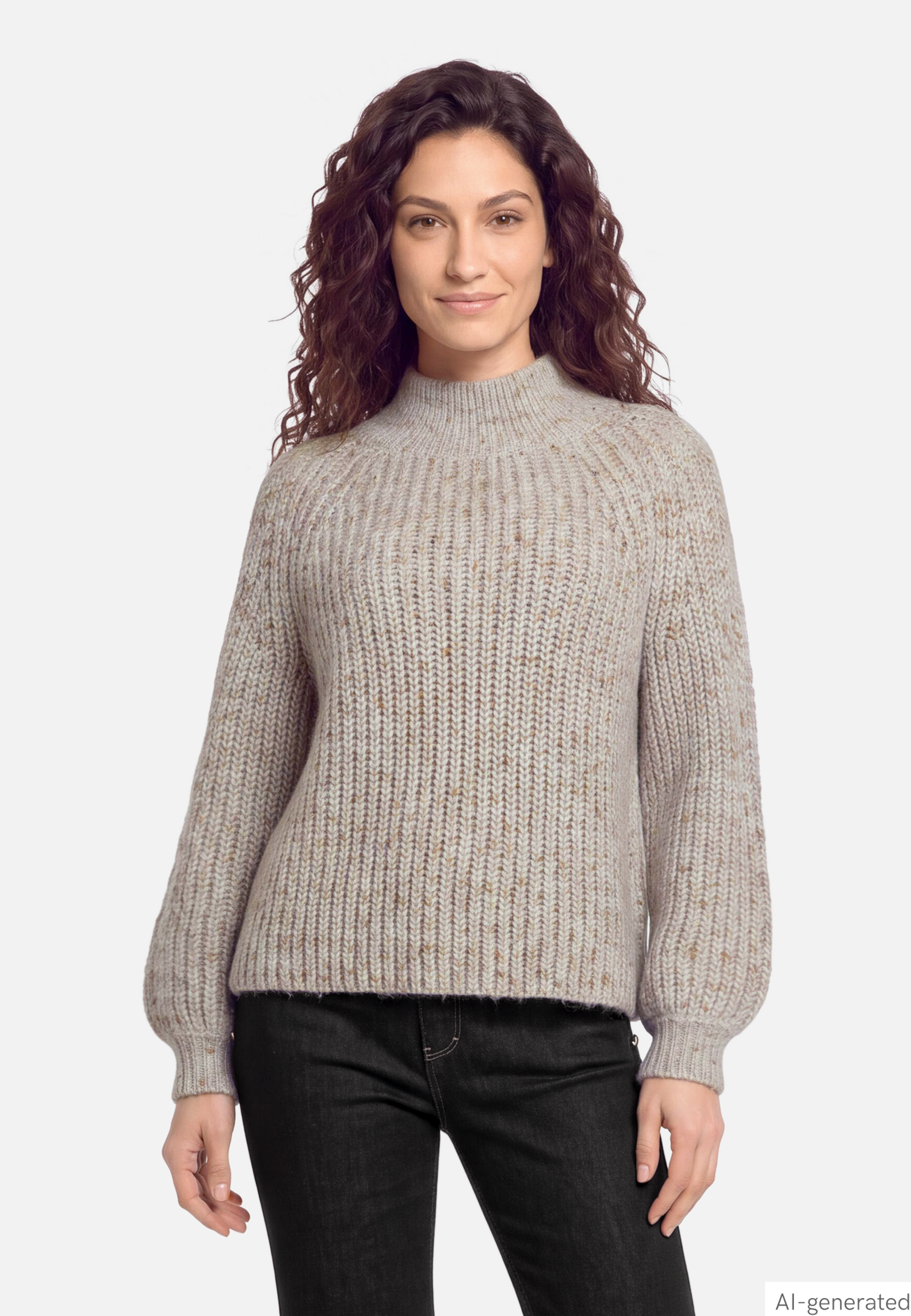 Strickpullover mit Turtle Neck