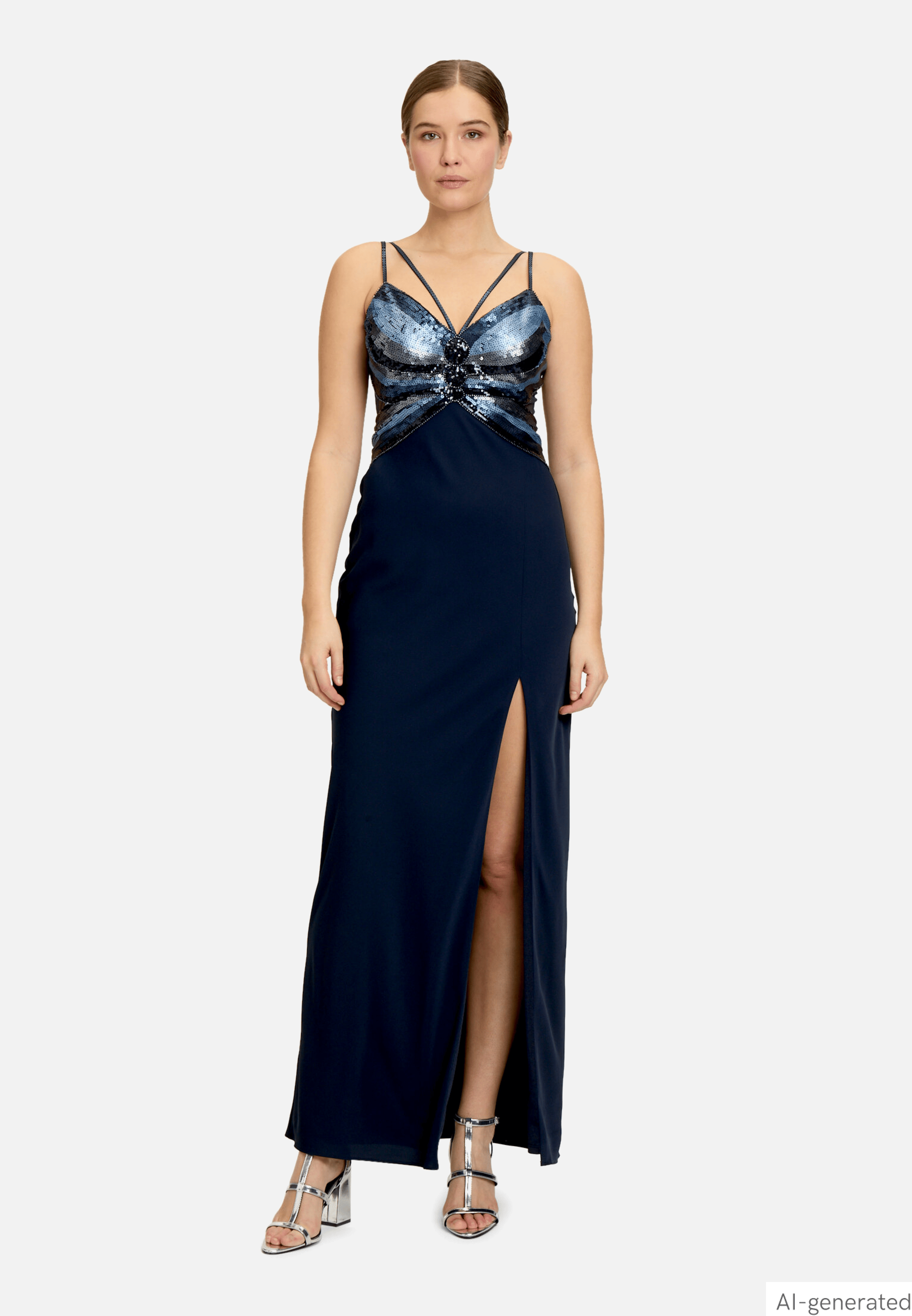 Abendkleid mit Placement