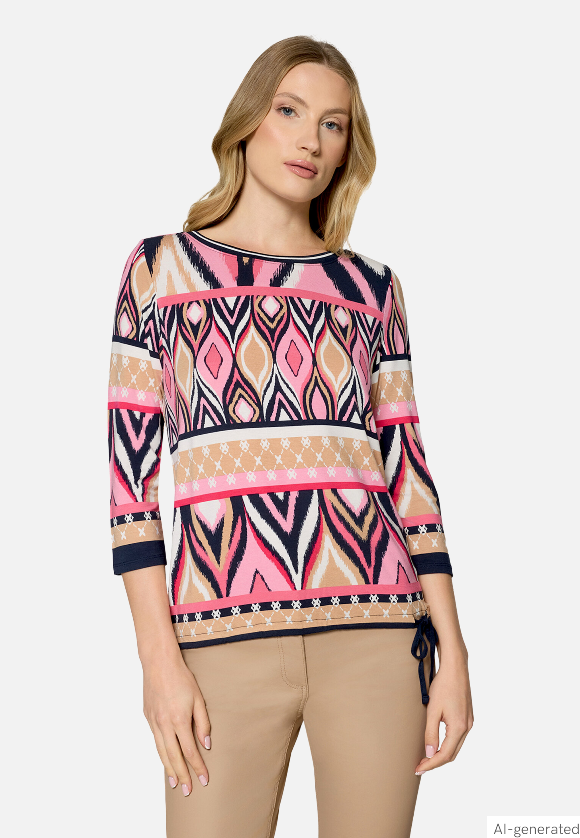 Casual-Shirt mit Tunnelzug