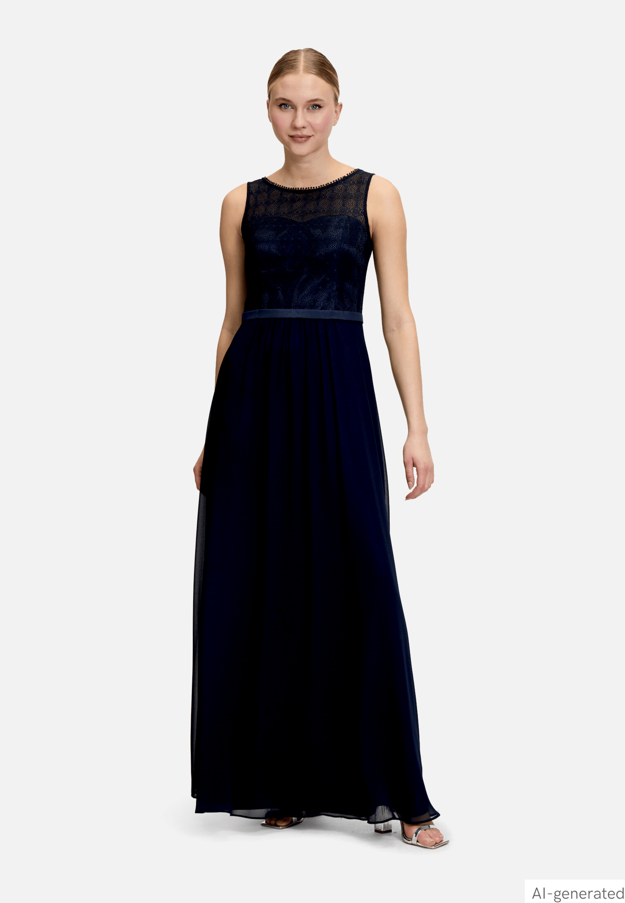 Abendkleid mit Spitze