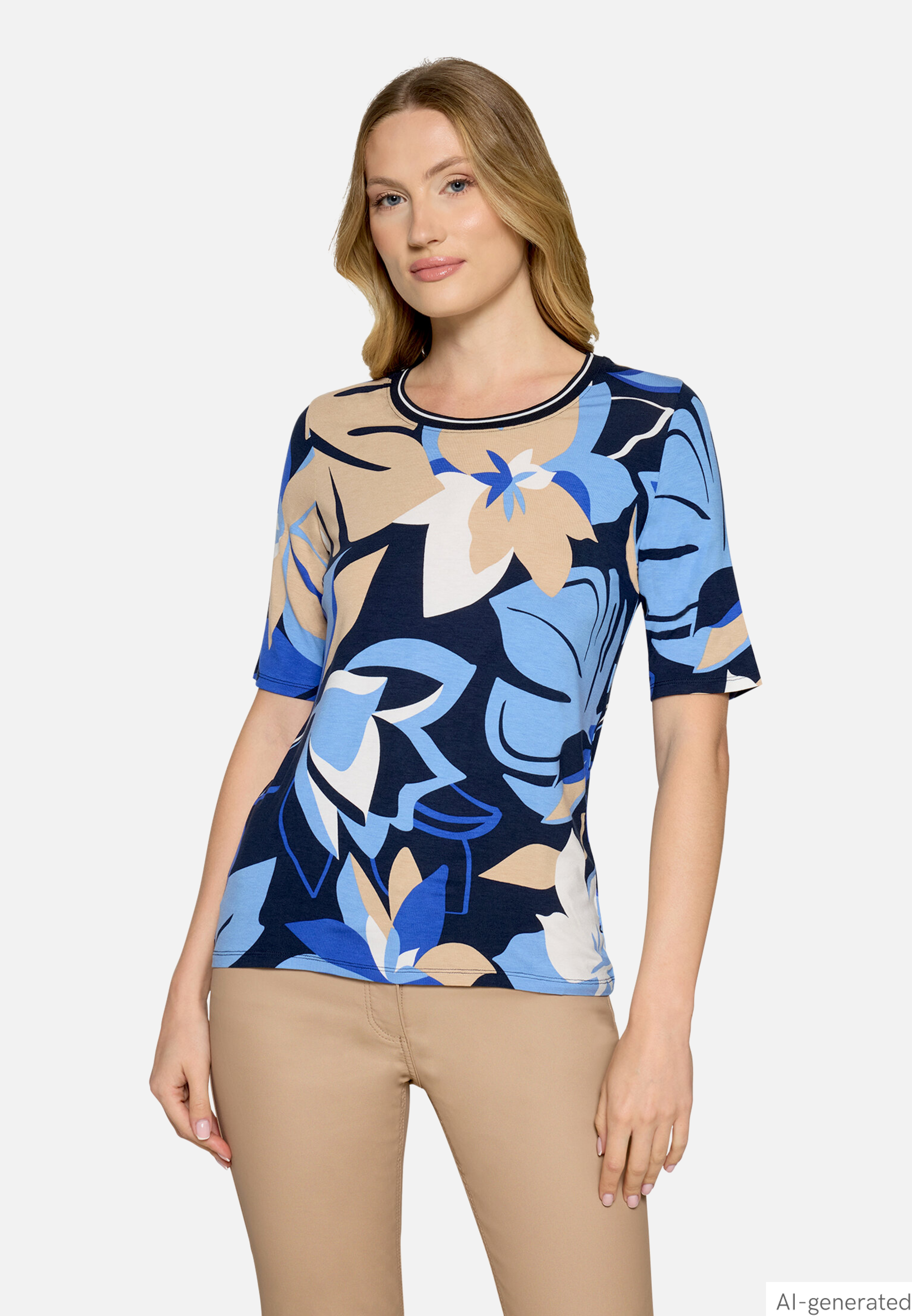 Basic Shirt mit Print