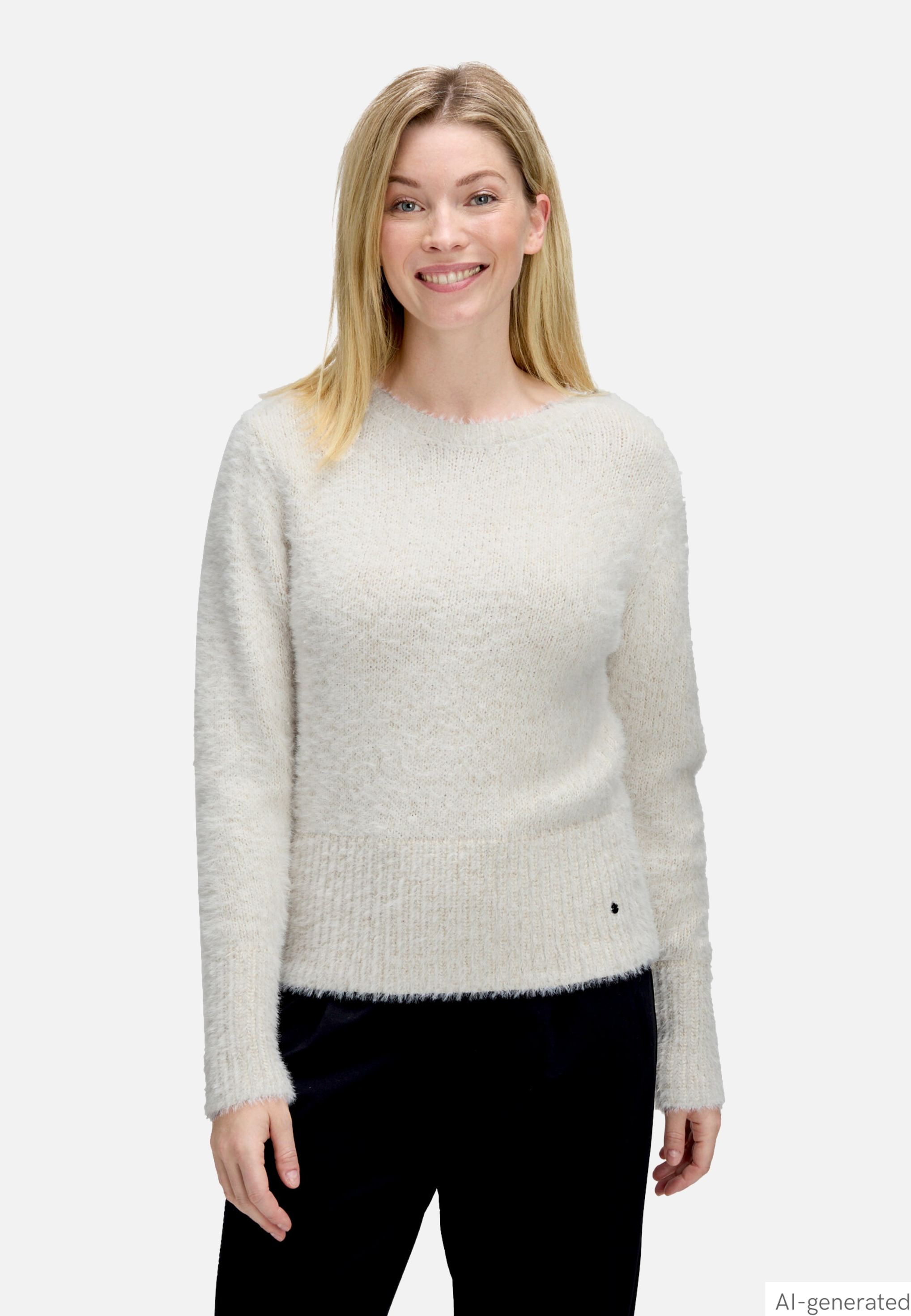 Strickpullover mit V-Ausschnitt
