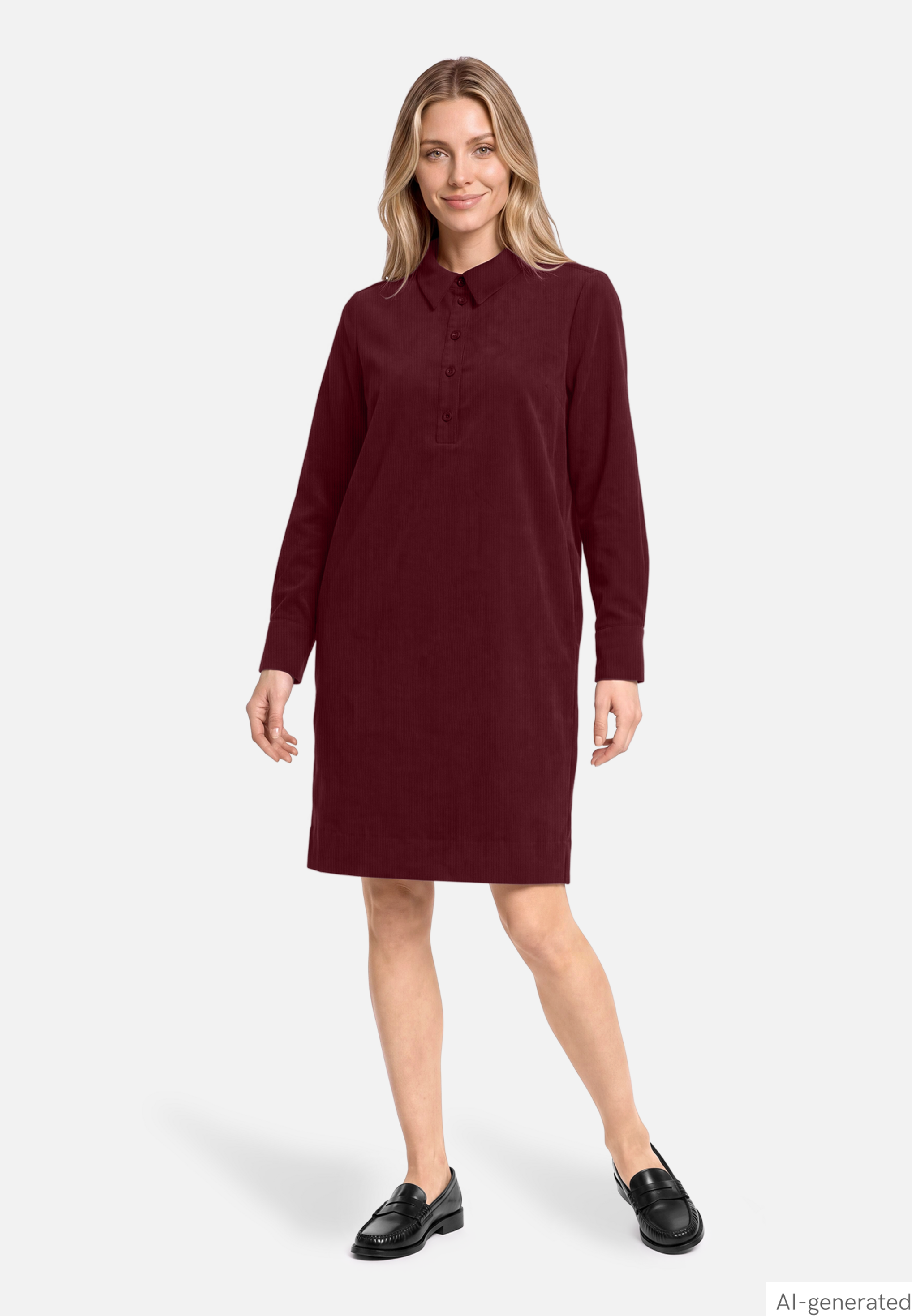Casual-Kleid mit Kragen