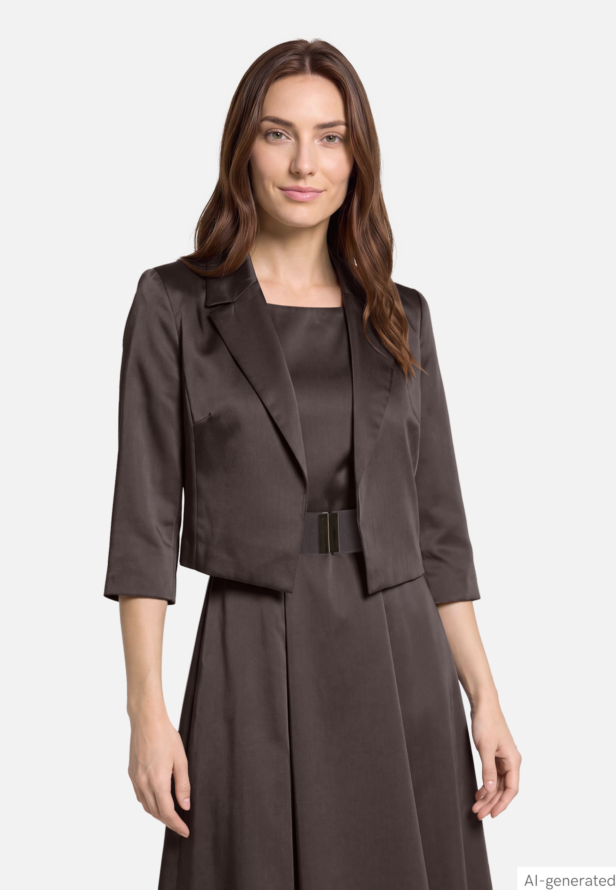 Blazer-Jacke ohne Verschluss