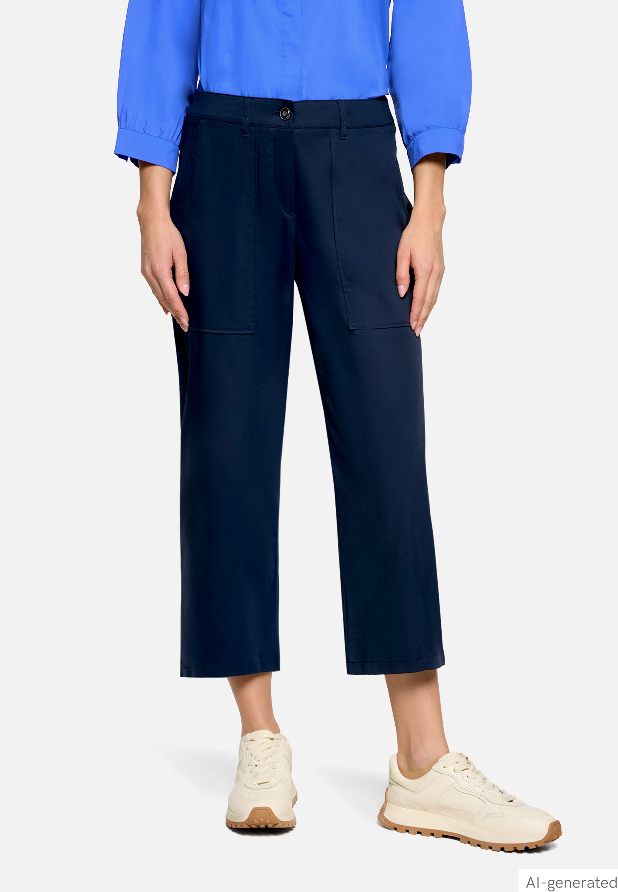 Stoffhose unifarben