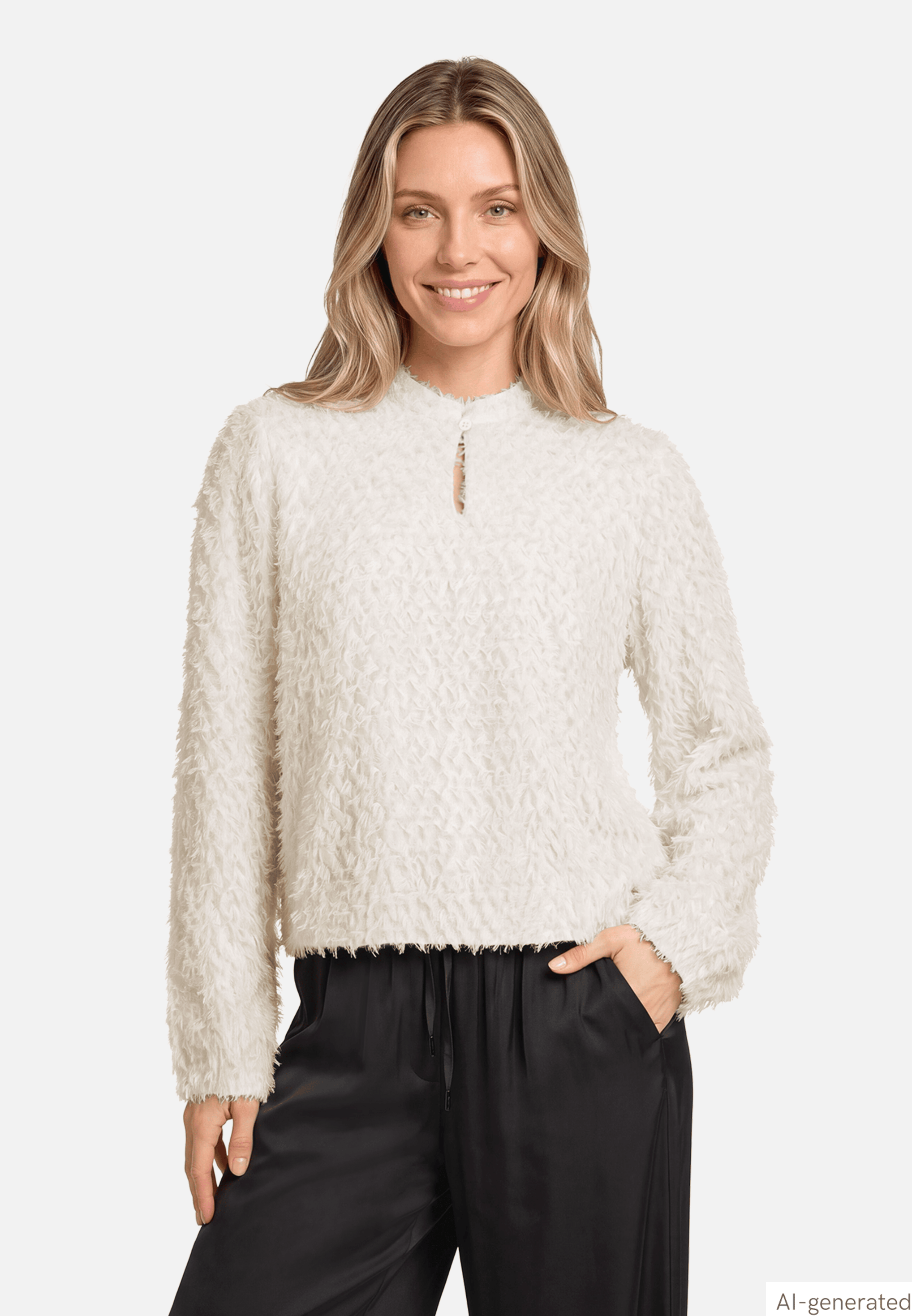 Schlupfbluse mit Muster