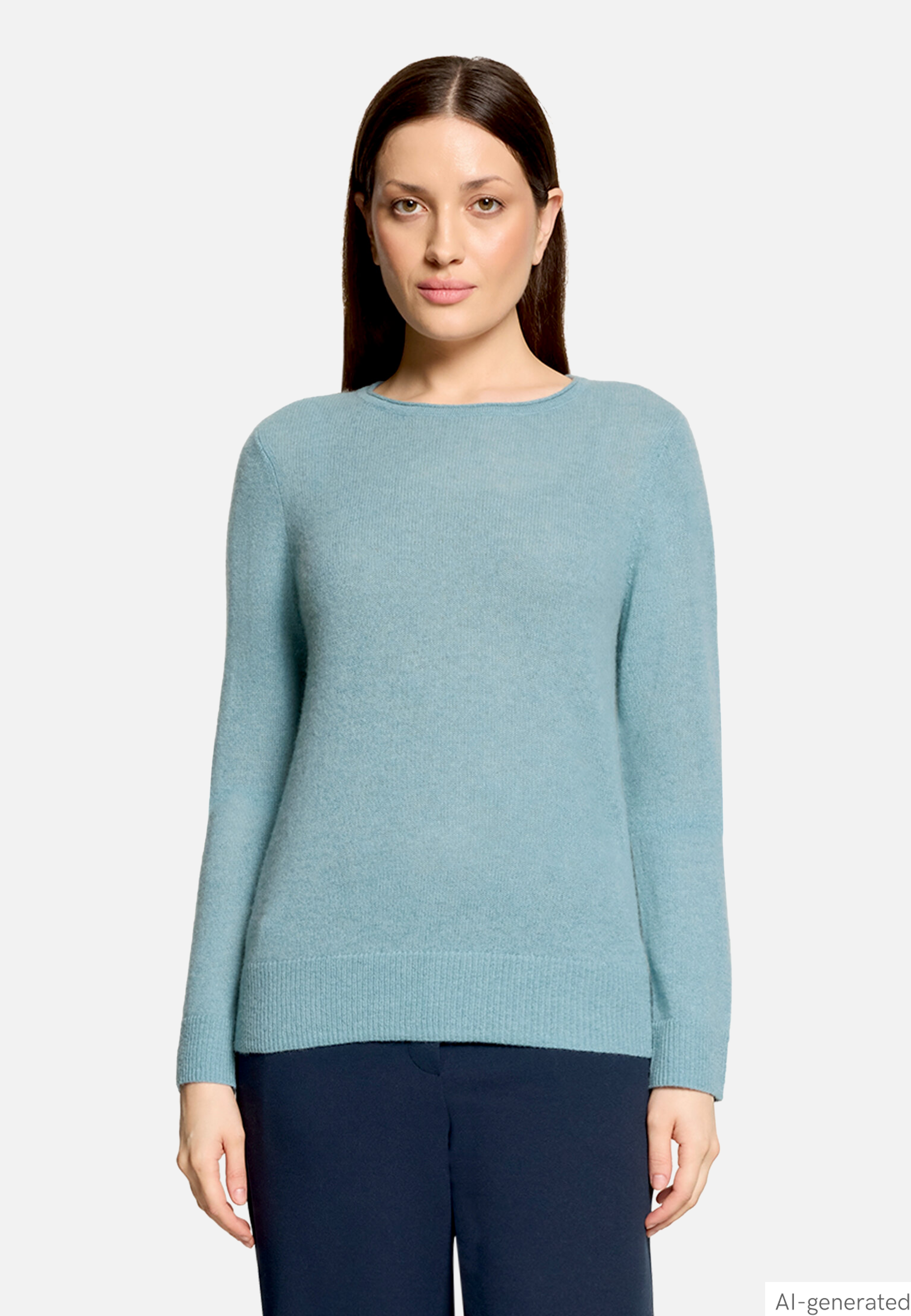 Kaschmir-Pullover mit Rundhalsausschnitt