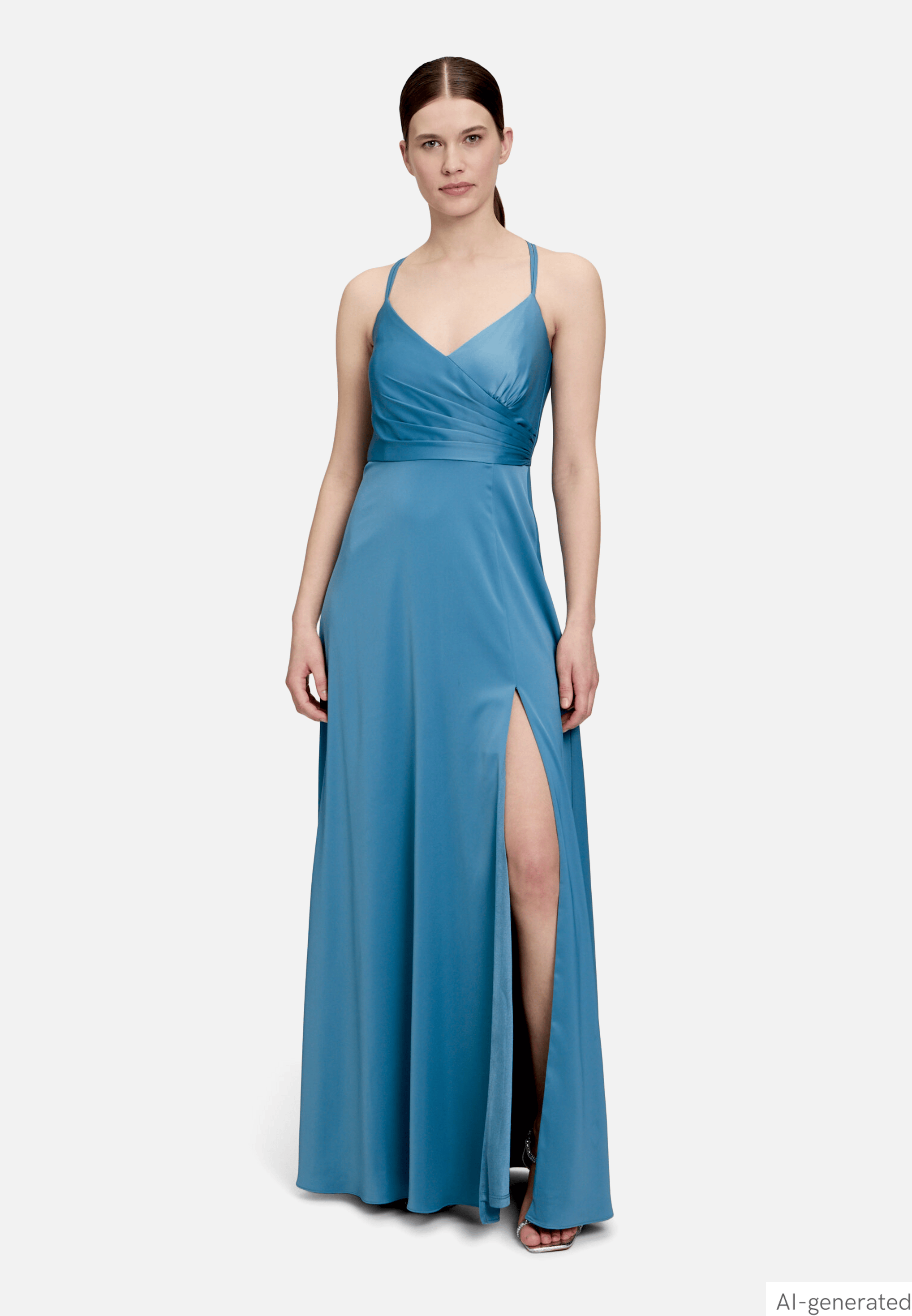 Abendkleid mit V-Ausschnitt