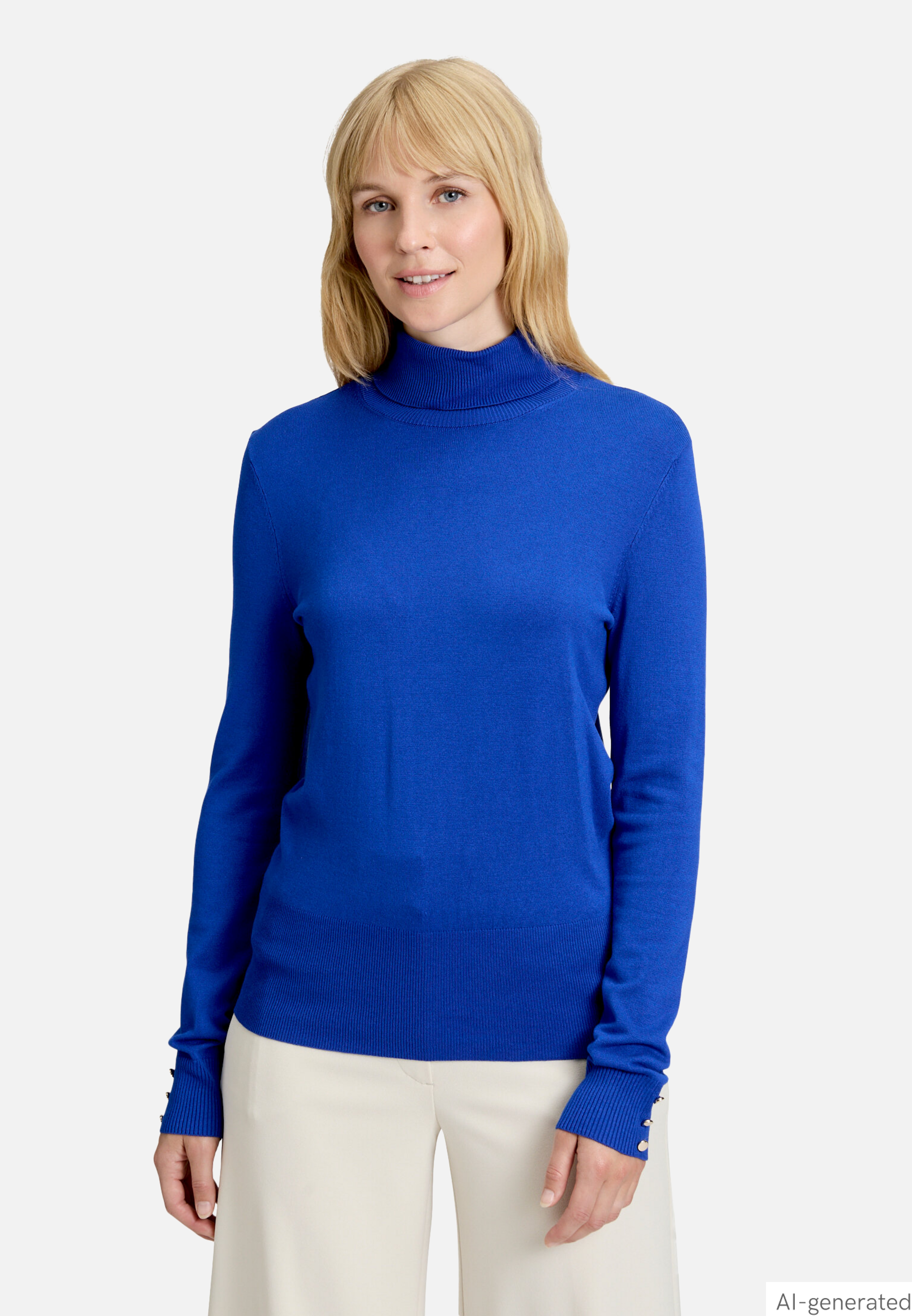 Rollkragenpullover langarm
