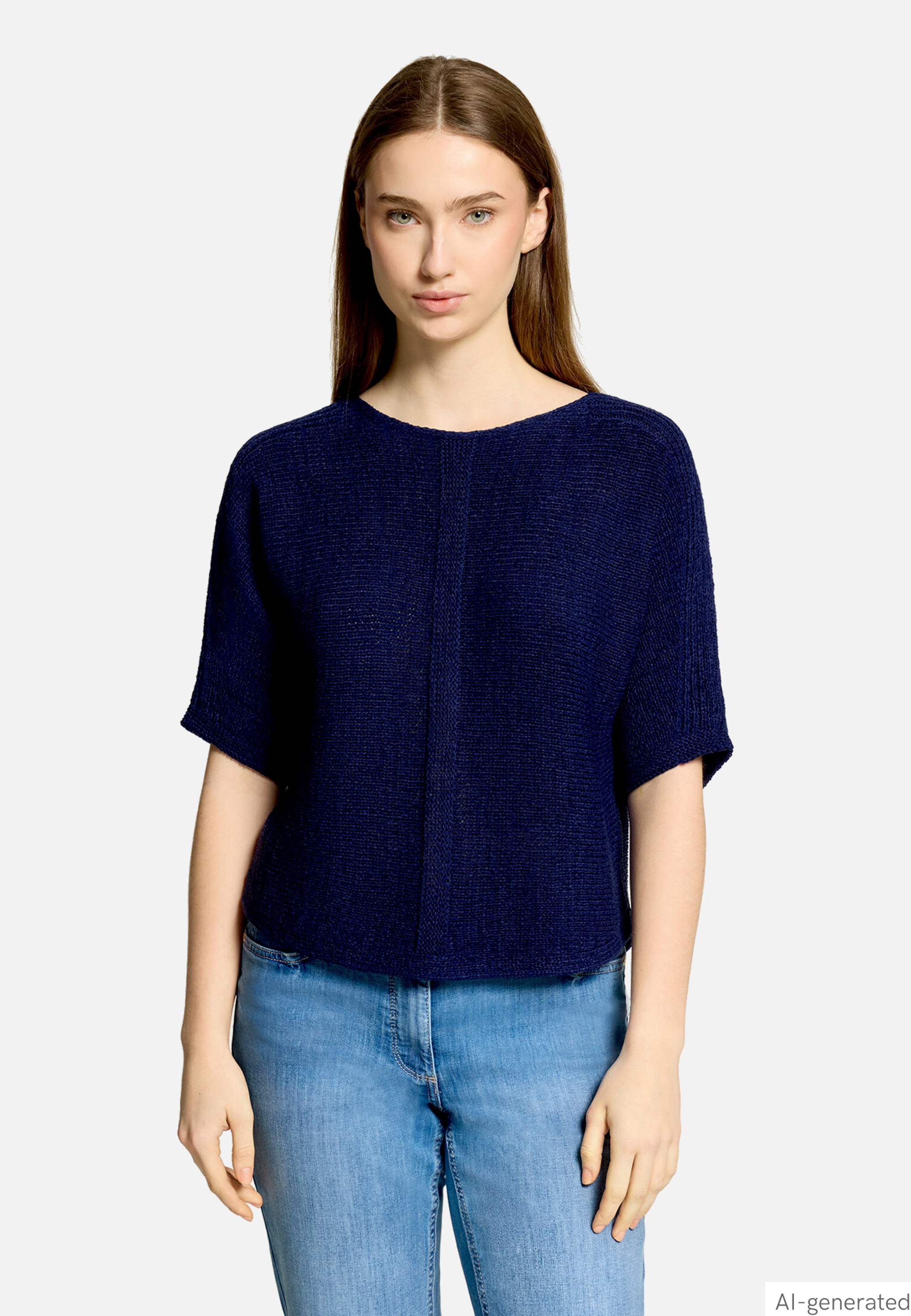 Strickpullover kurzarm