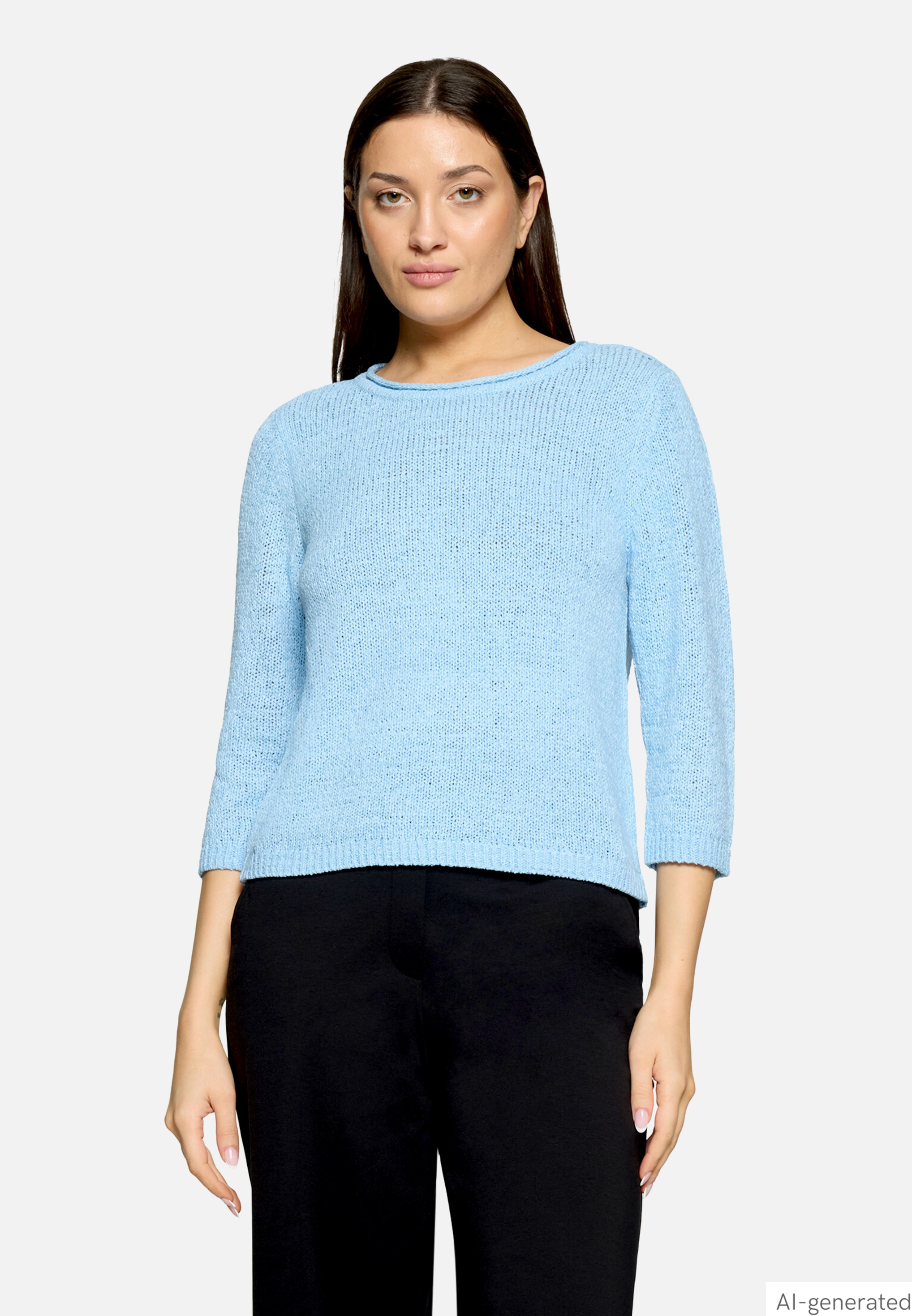 Strickpullover mit 3/4 Arm