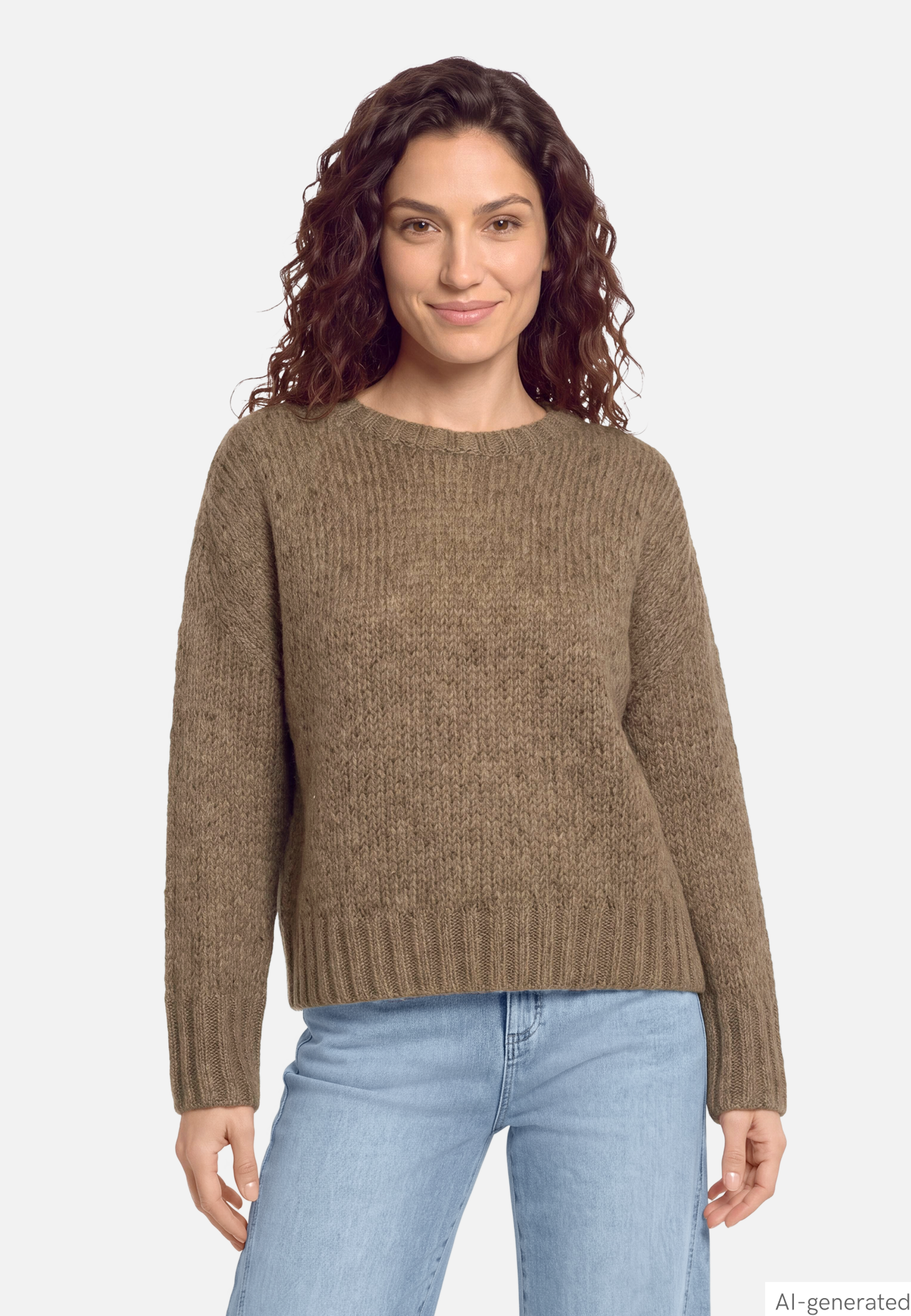 Basic-Pullover mit Rundhalsausschnitt