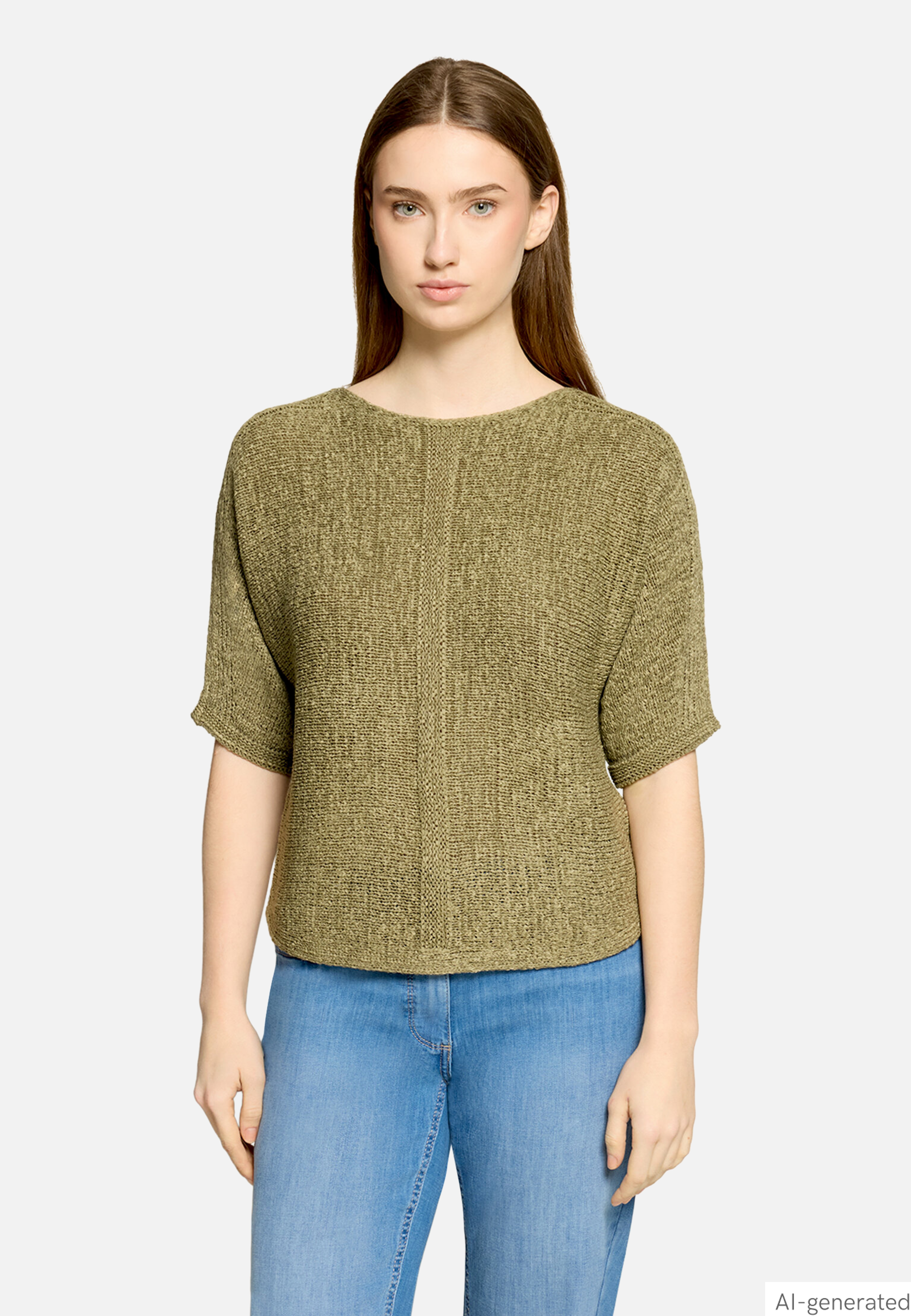 Strickpullover kurzarm