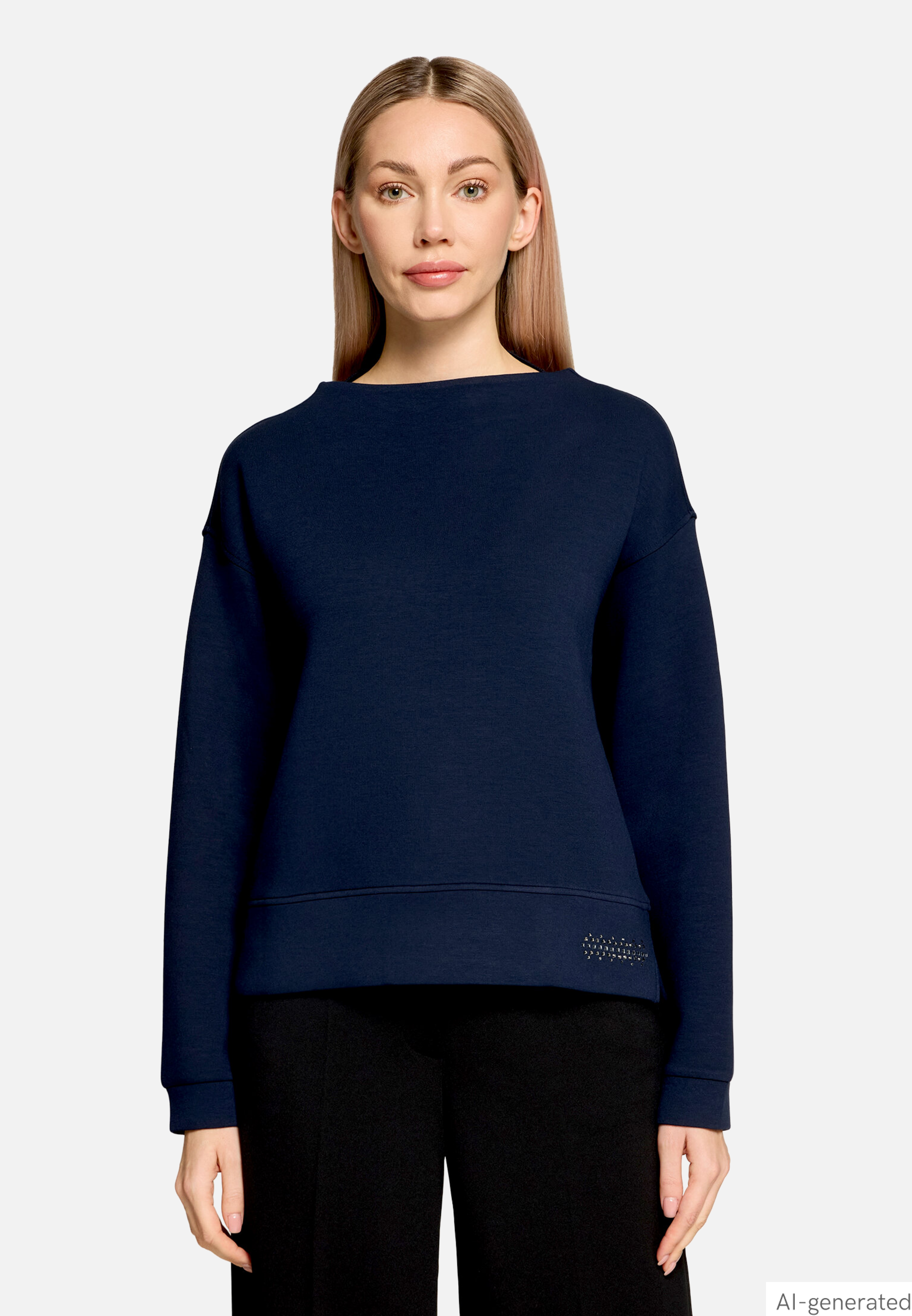 Sweatshirt mit Stehkragen