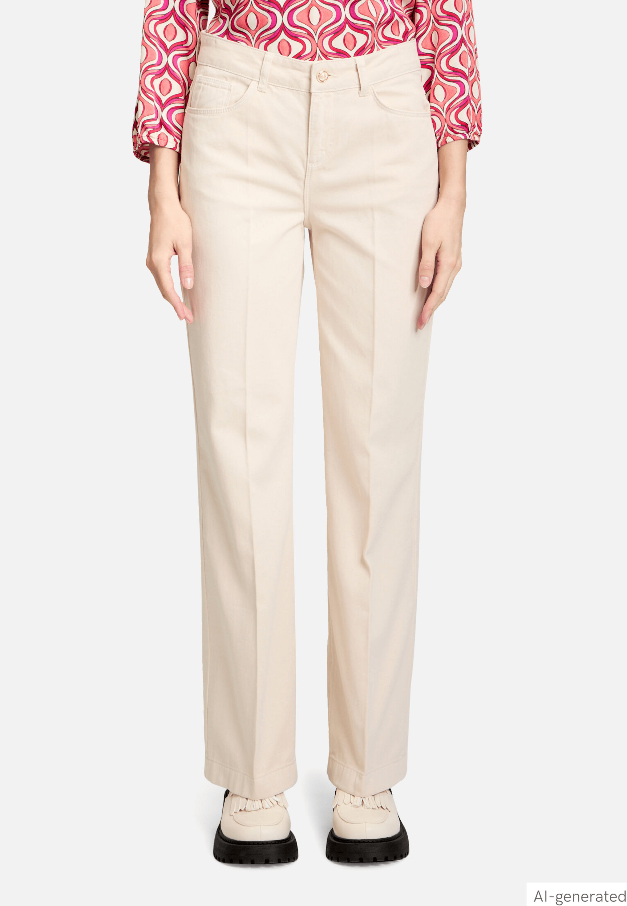 Casual-Hose mit Bügelfalte