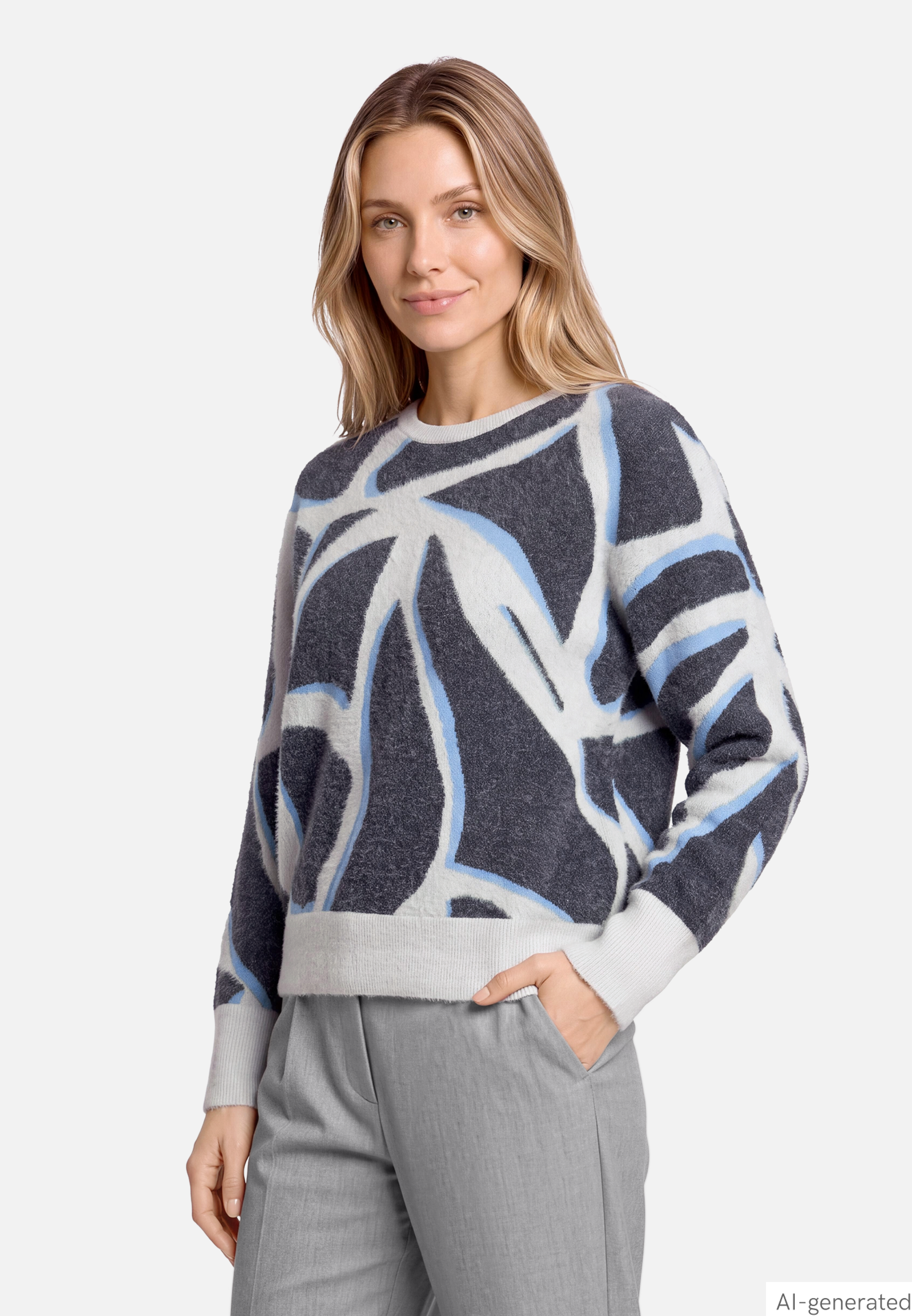 Strickpullover mit Muster