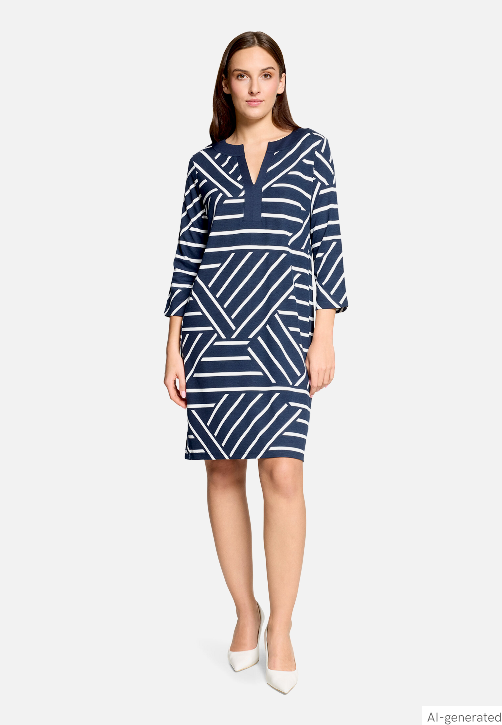 Jerseykleid mit 3/4 Arm