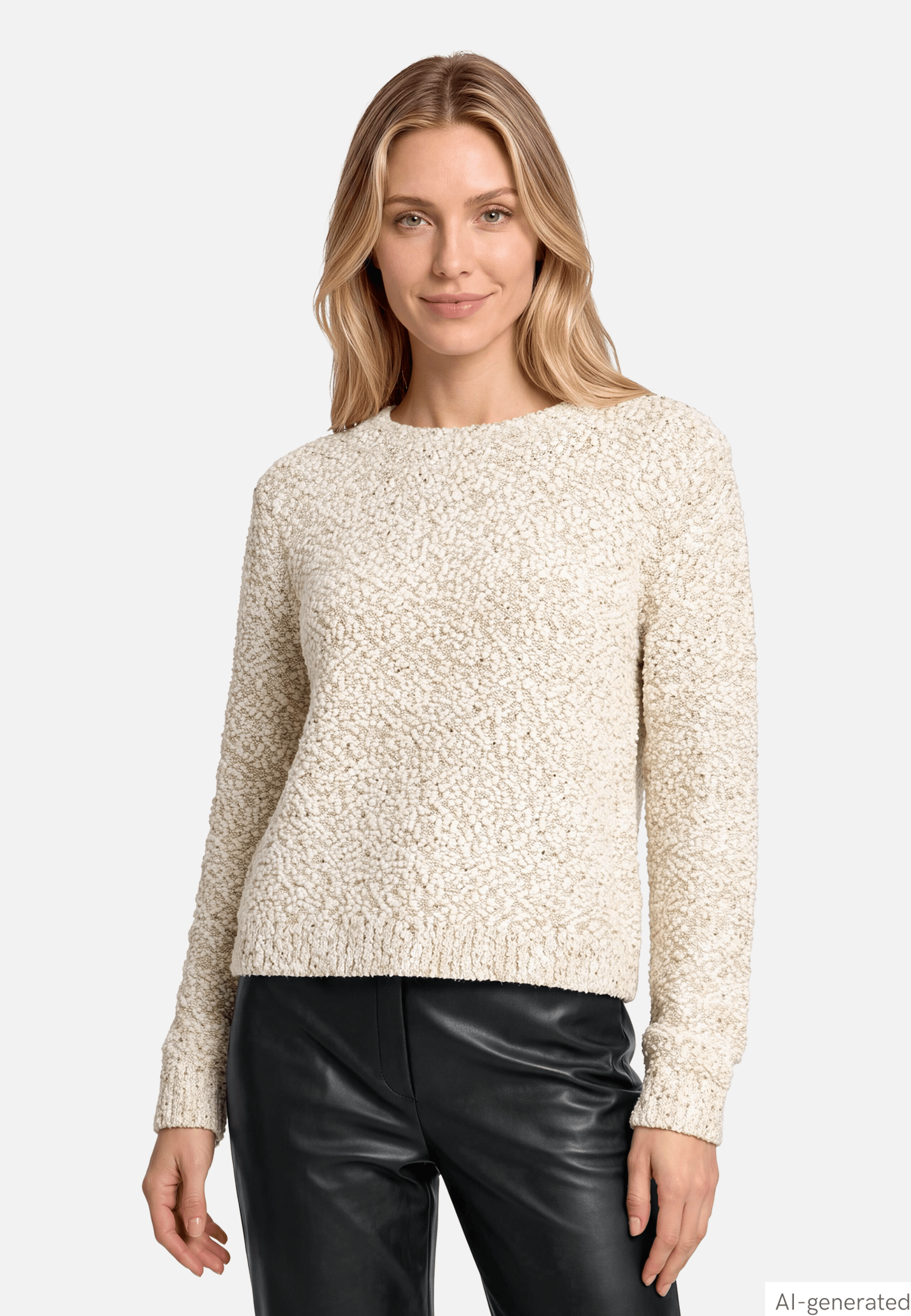 Strickpullover mit Effektgarn