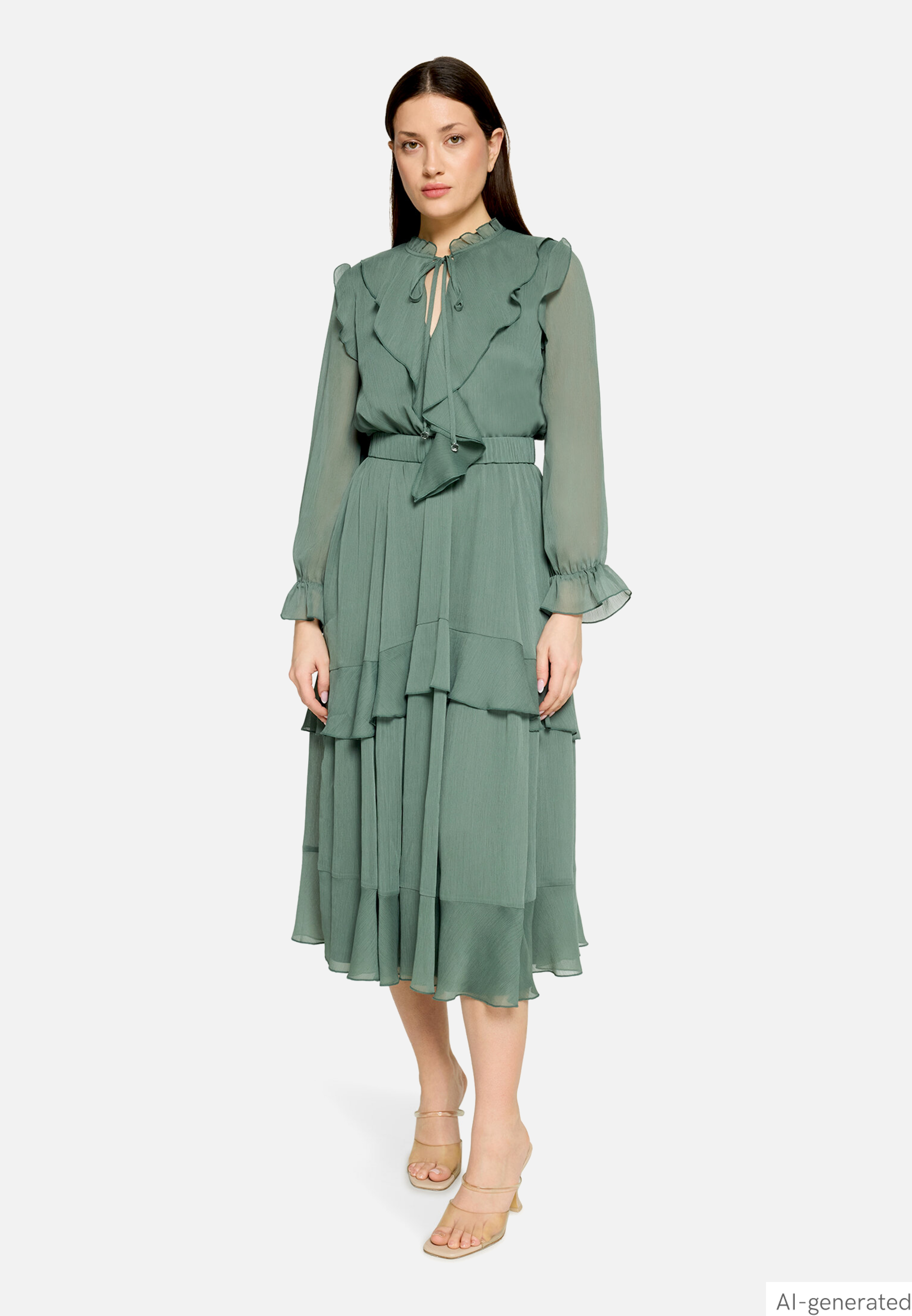 Cocktailkleid mit Volant