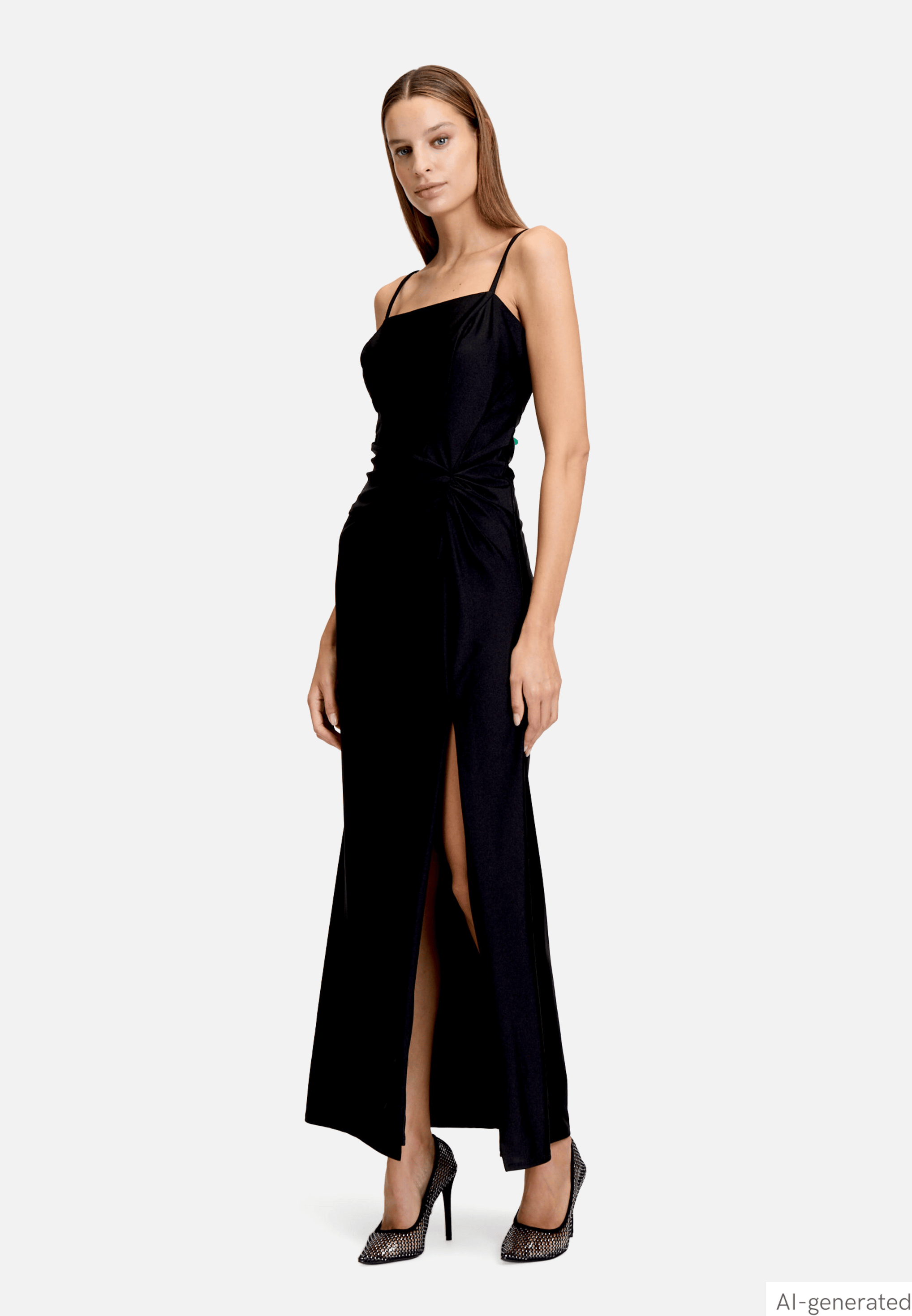 Abendkleid mit Raffung