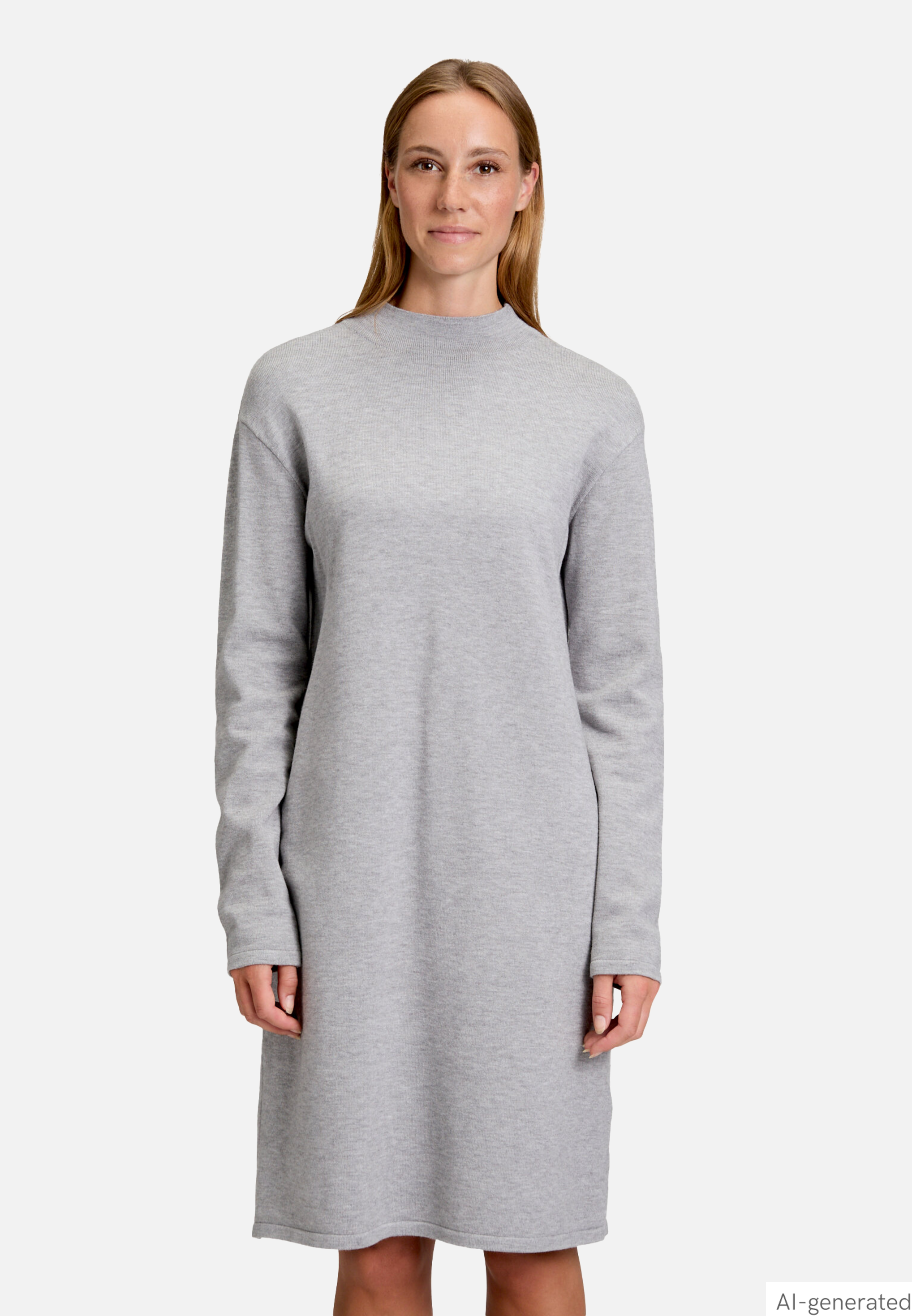 Strickkleid mit Stehkragen