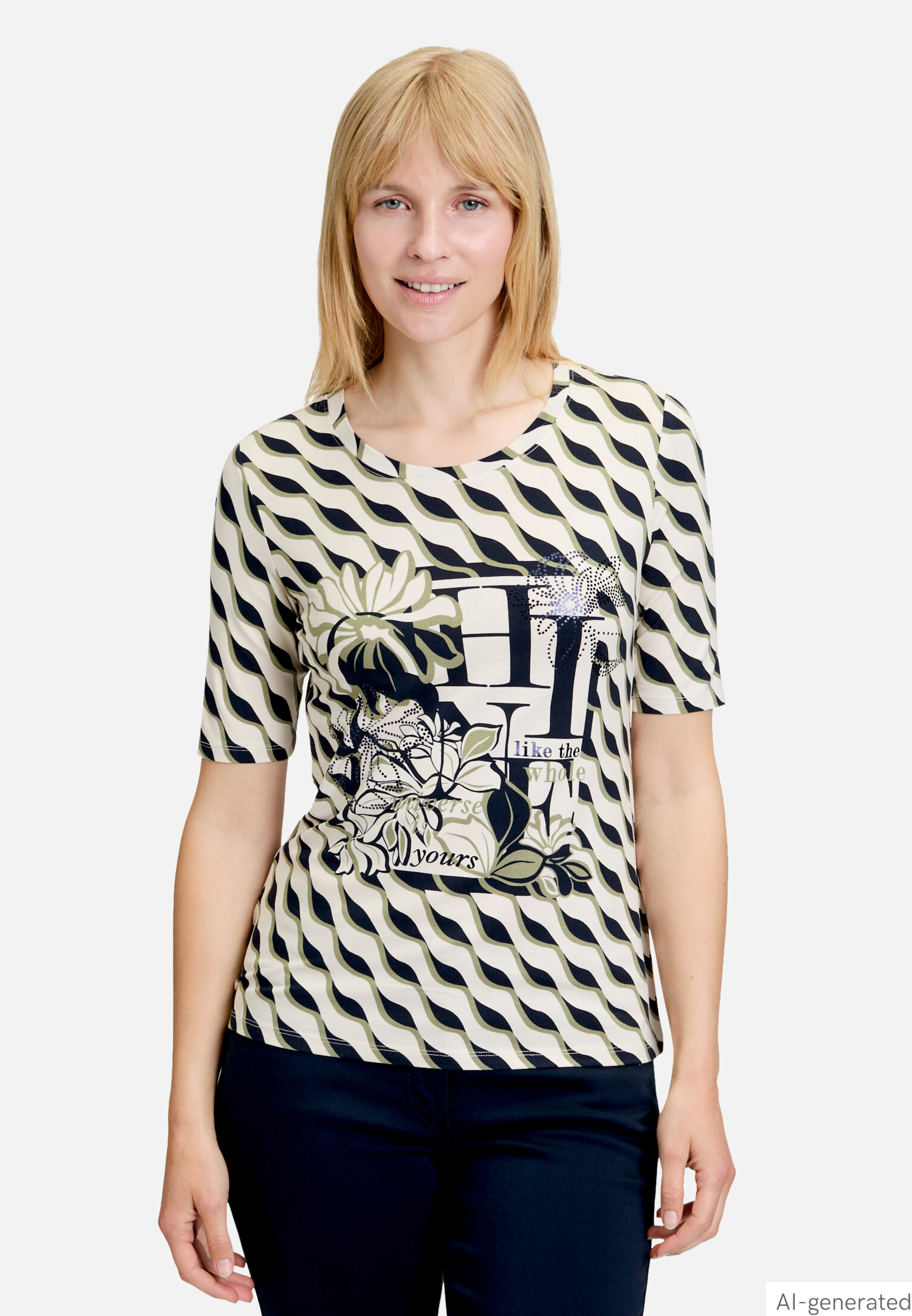 Basic Shirt mit Print