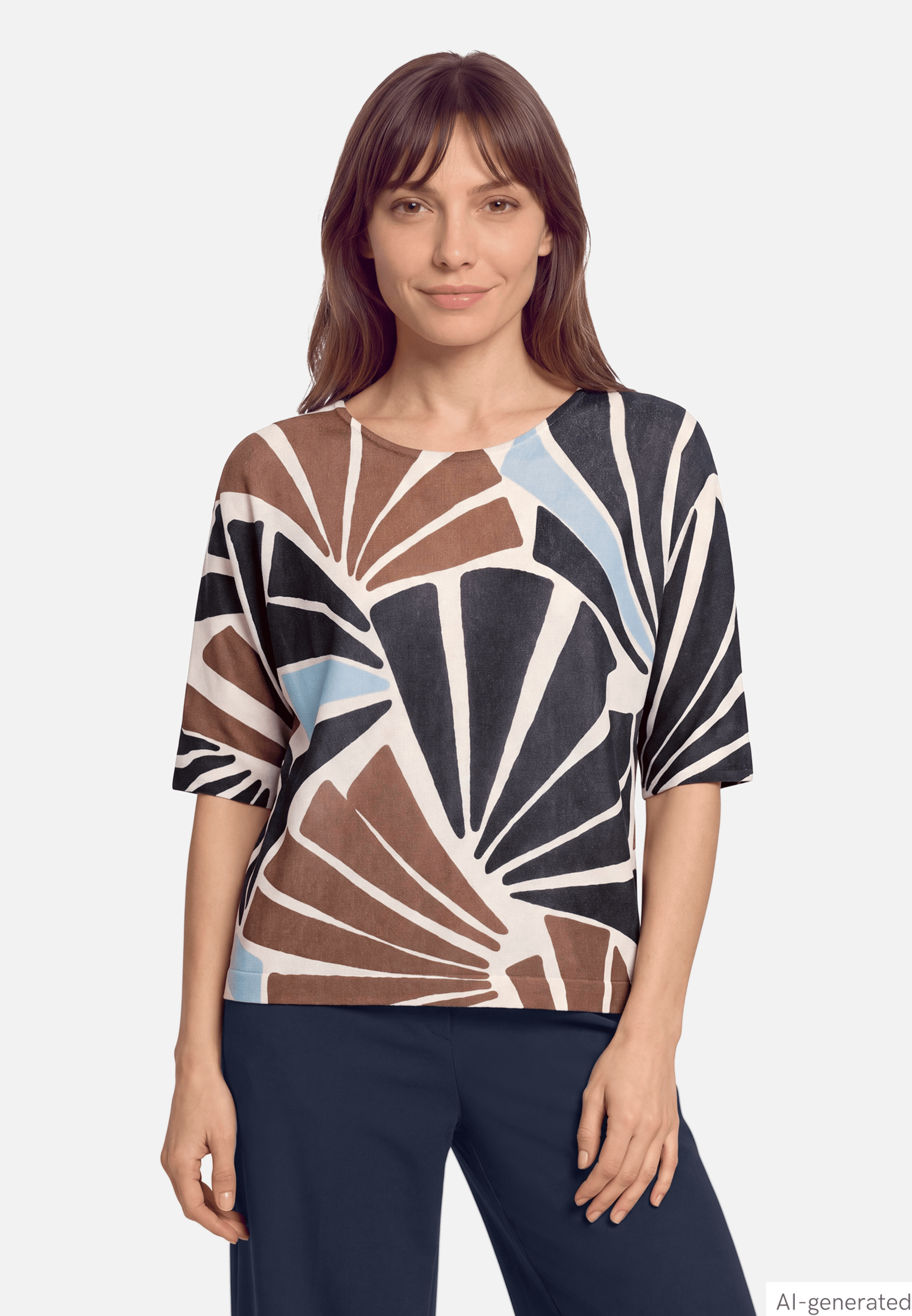 Feinstrickpullover mit Print