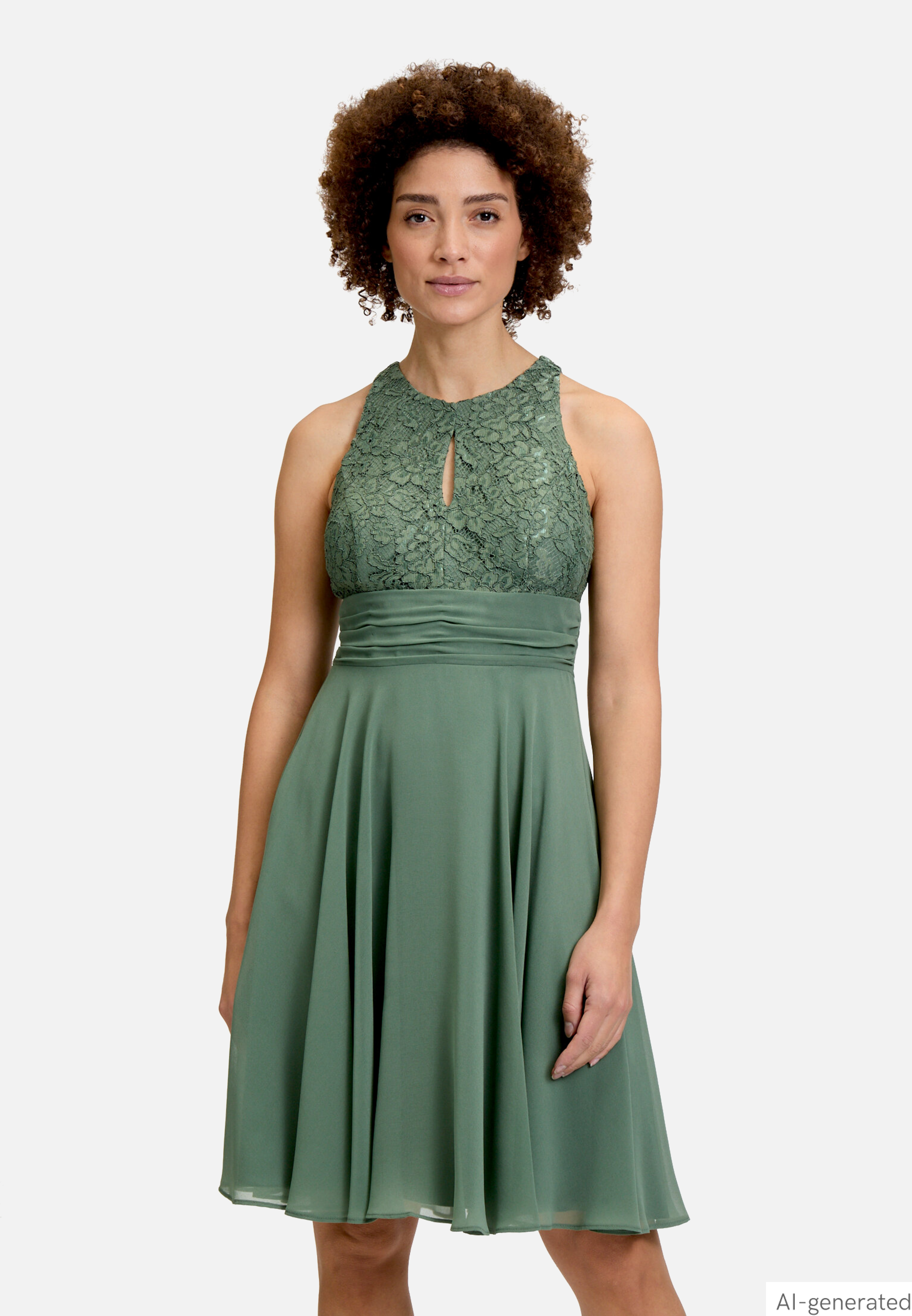 Abendkleid mit Spitze