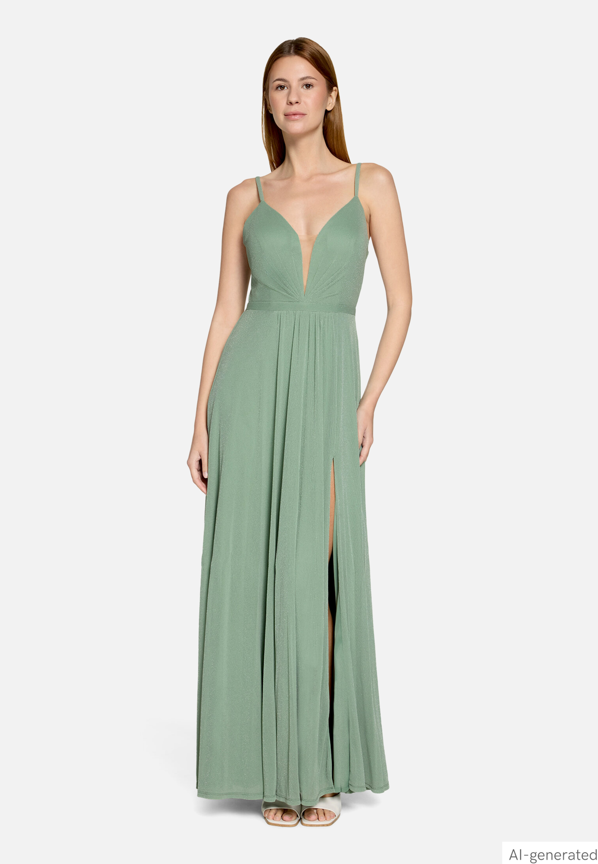 Abendkleid mit Lurexfaden