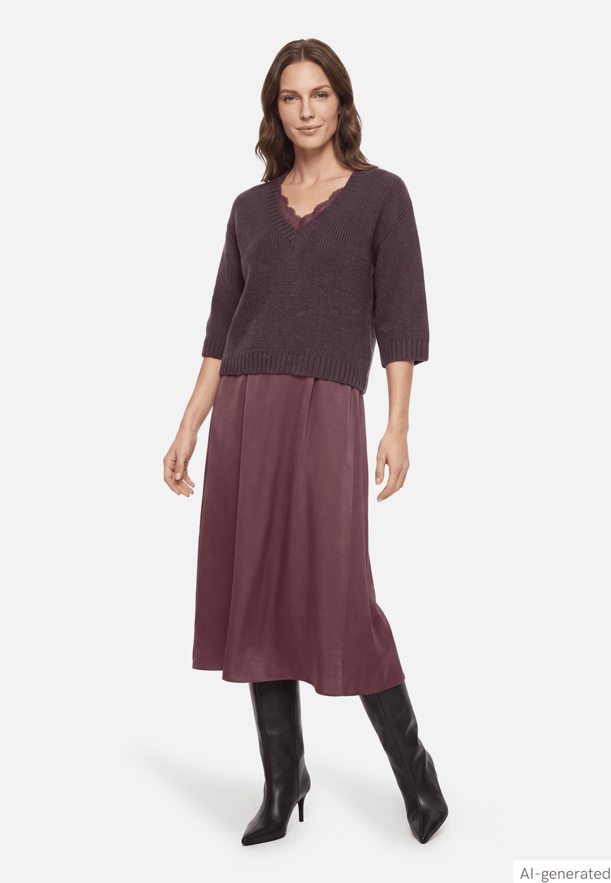 Casual-Kleid zweiteilig