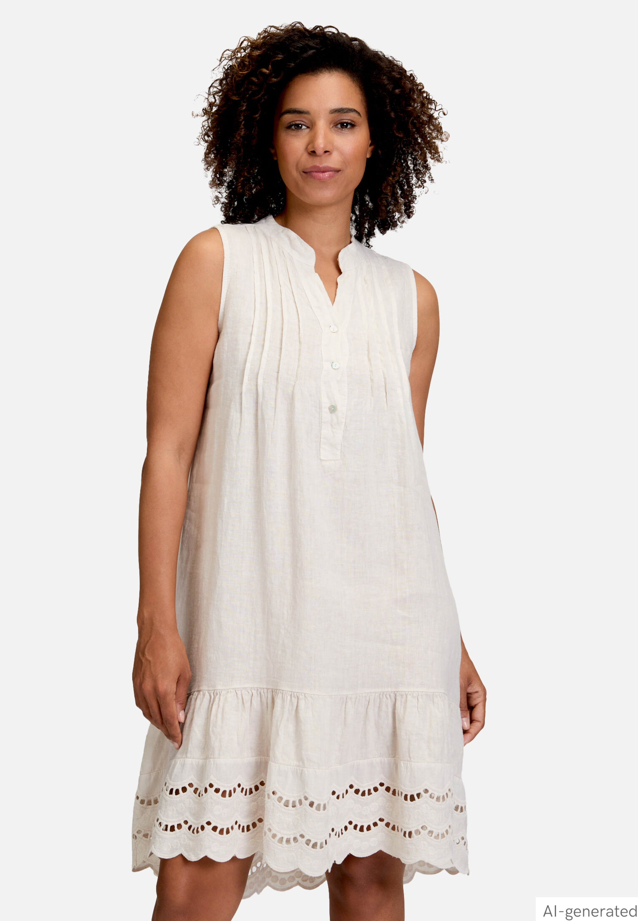 Casual-Kleid mit Stickerei