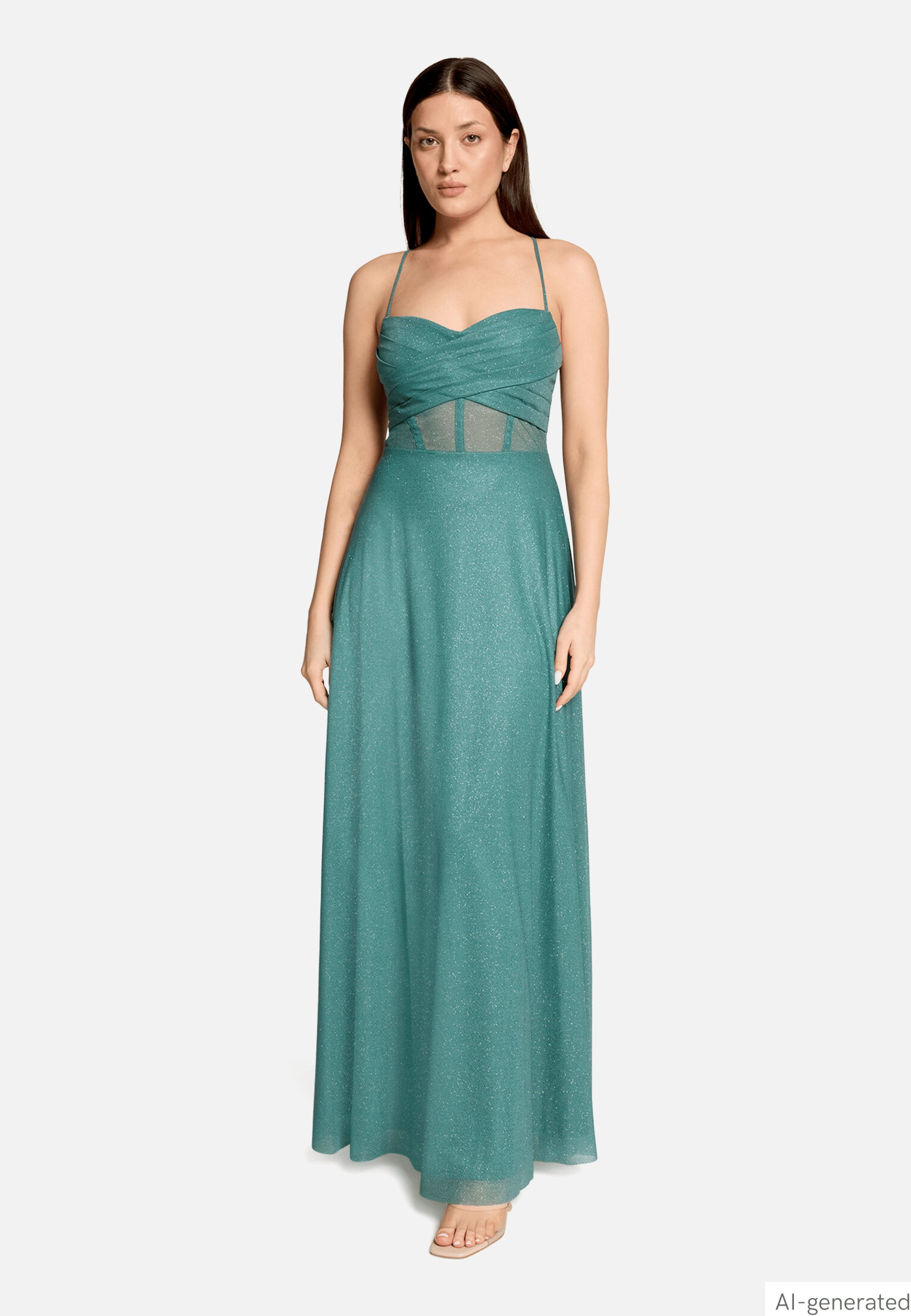 Abendkleid im Glitzer-Look