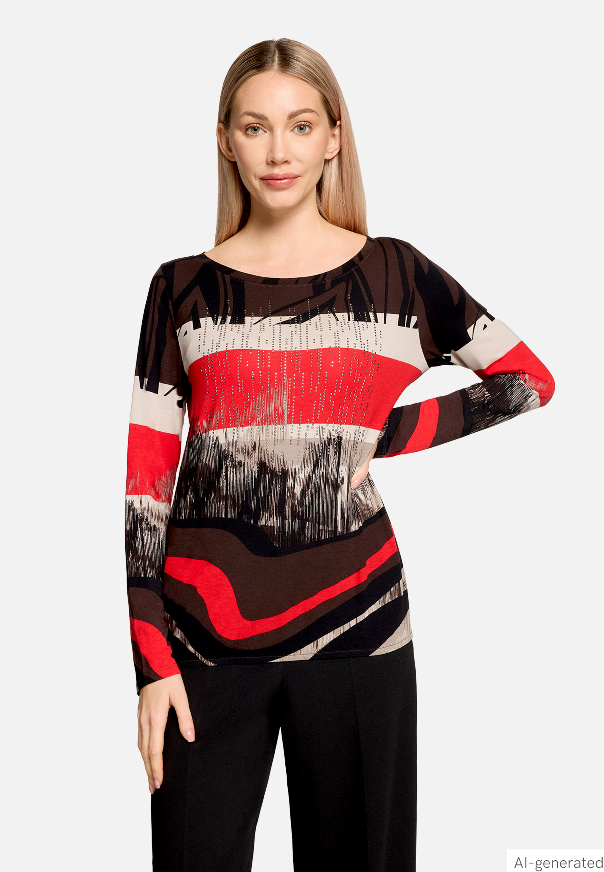 Casual-Shirt mit Gummizug