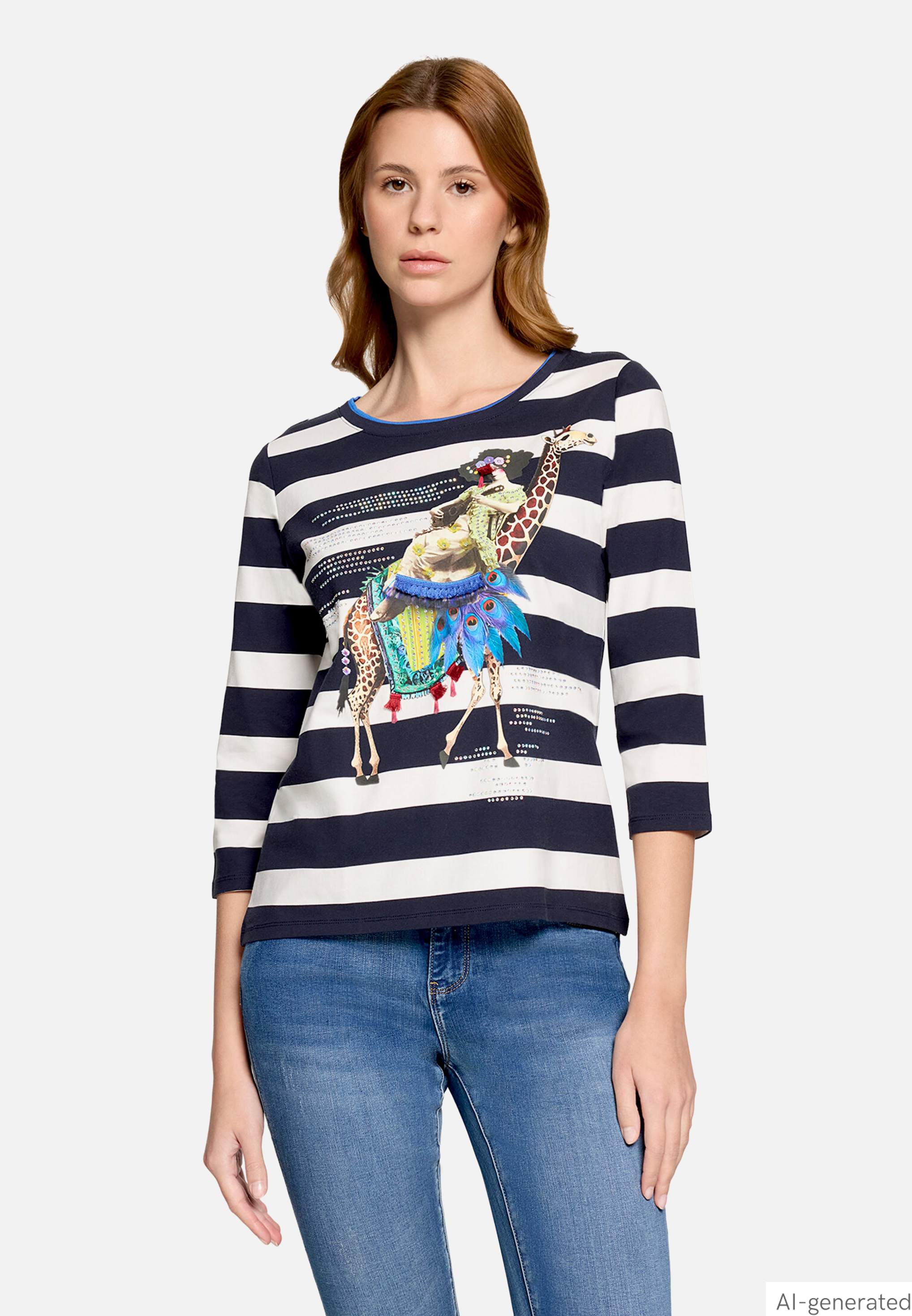 Basic Shirt mit Aufdruck