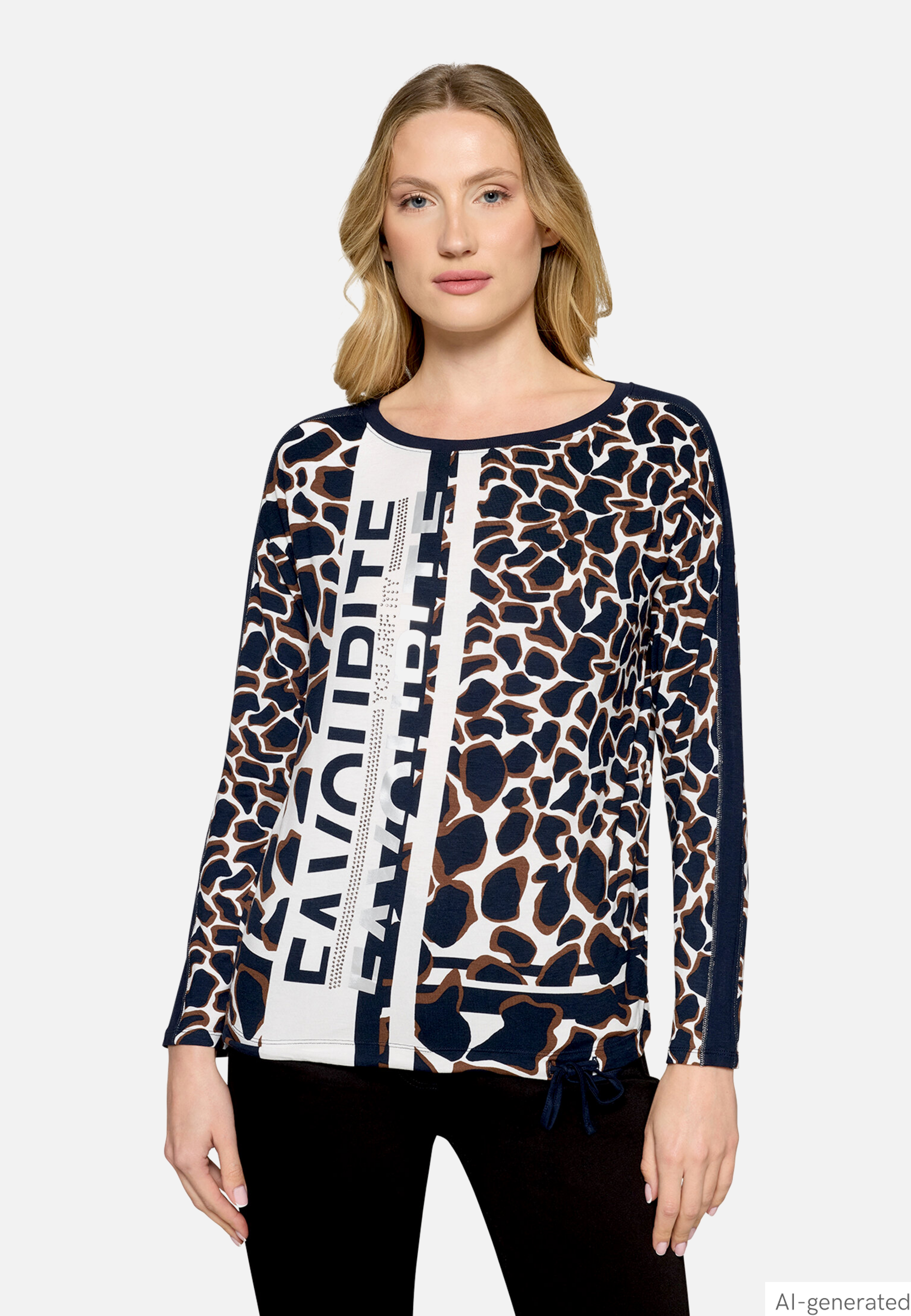 Casual-Shirt mit Tunnelzug