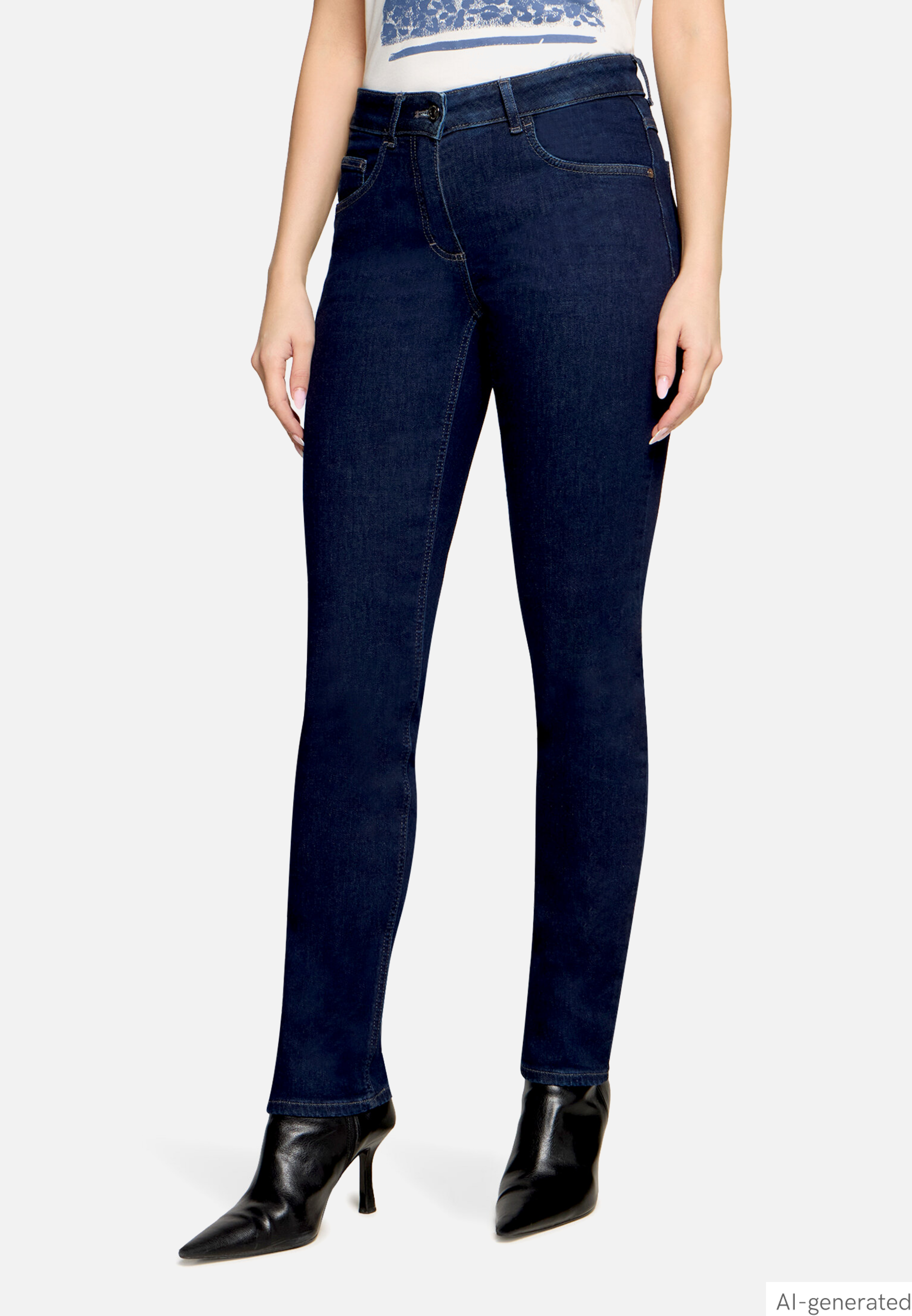 Skinny Jeans mit Used-Waschung Style Rosalie