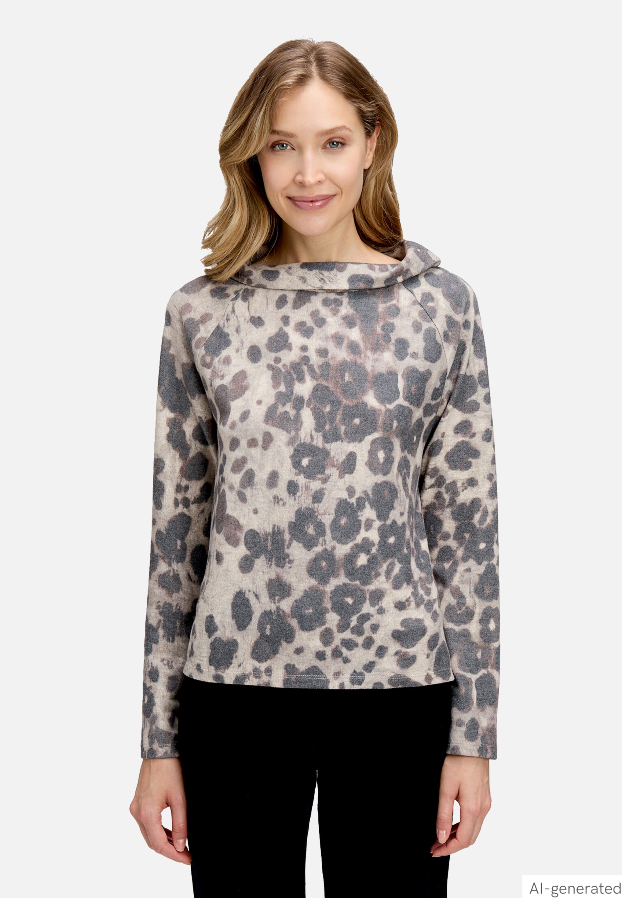Sweatshirt mit Kragen