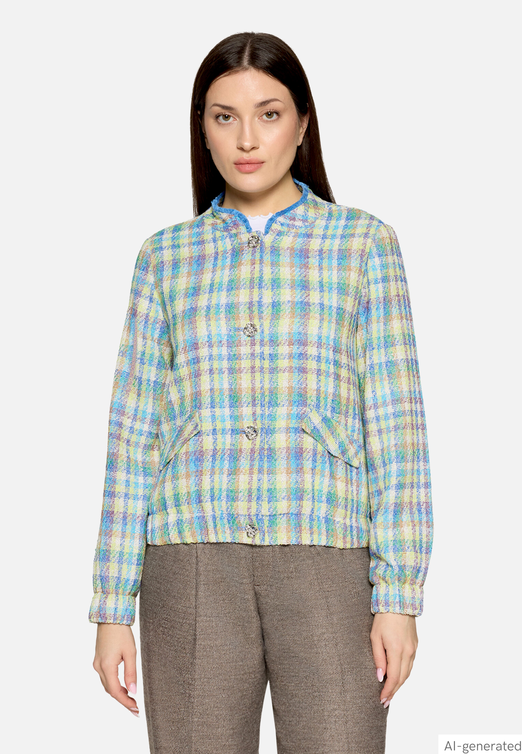 Blazer-Jacke kariert
