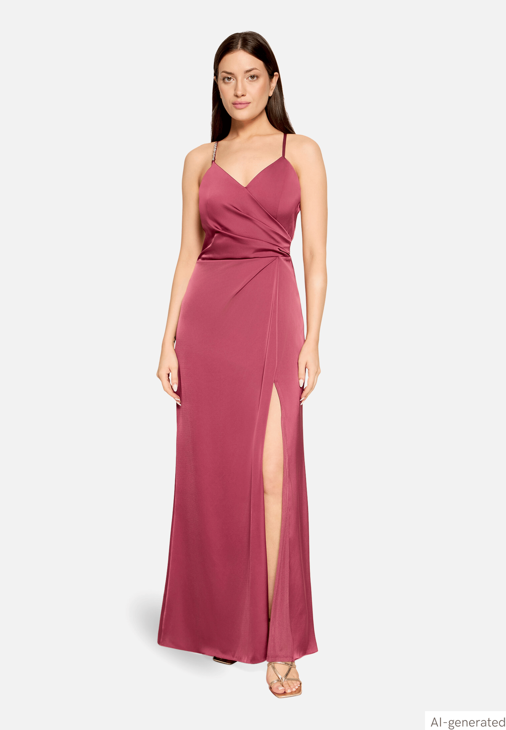 Abendkleid mit Schmucksteinen