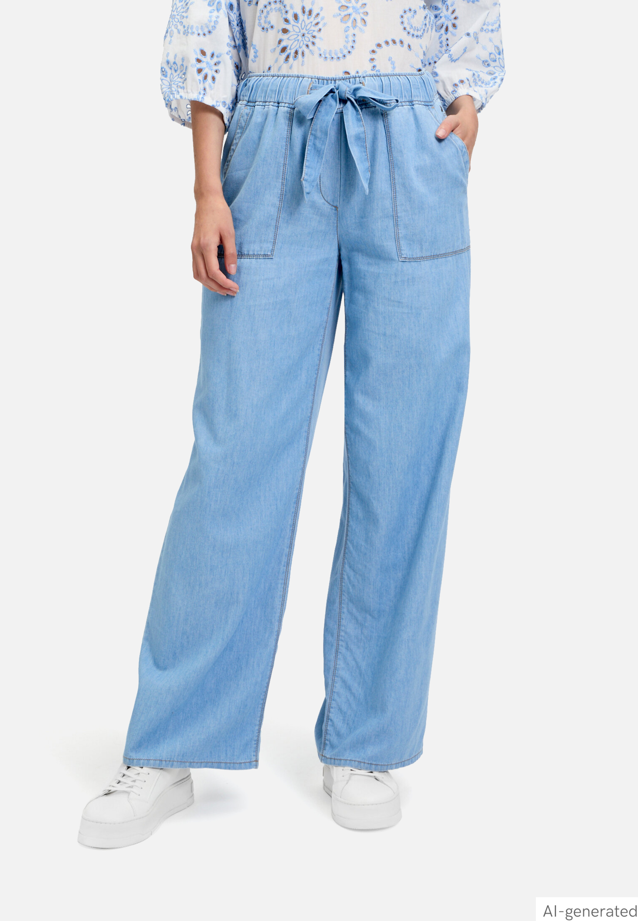 Casual-Hose mit elastischem Bund