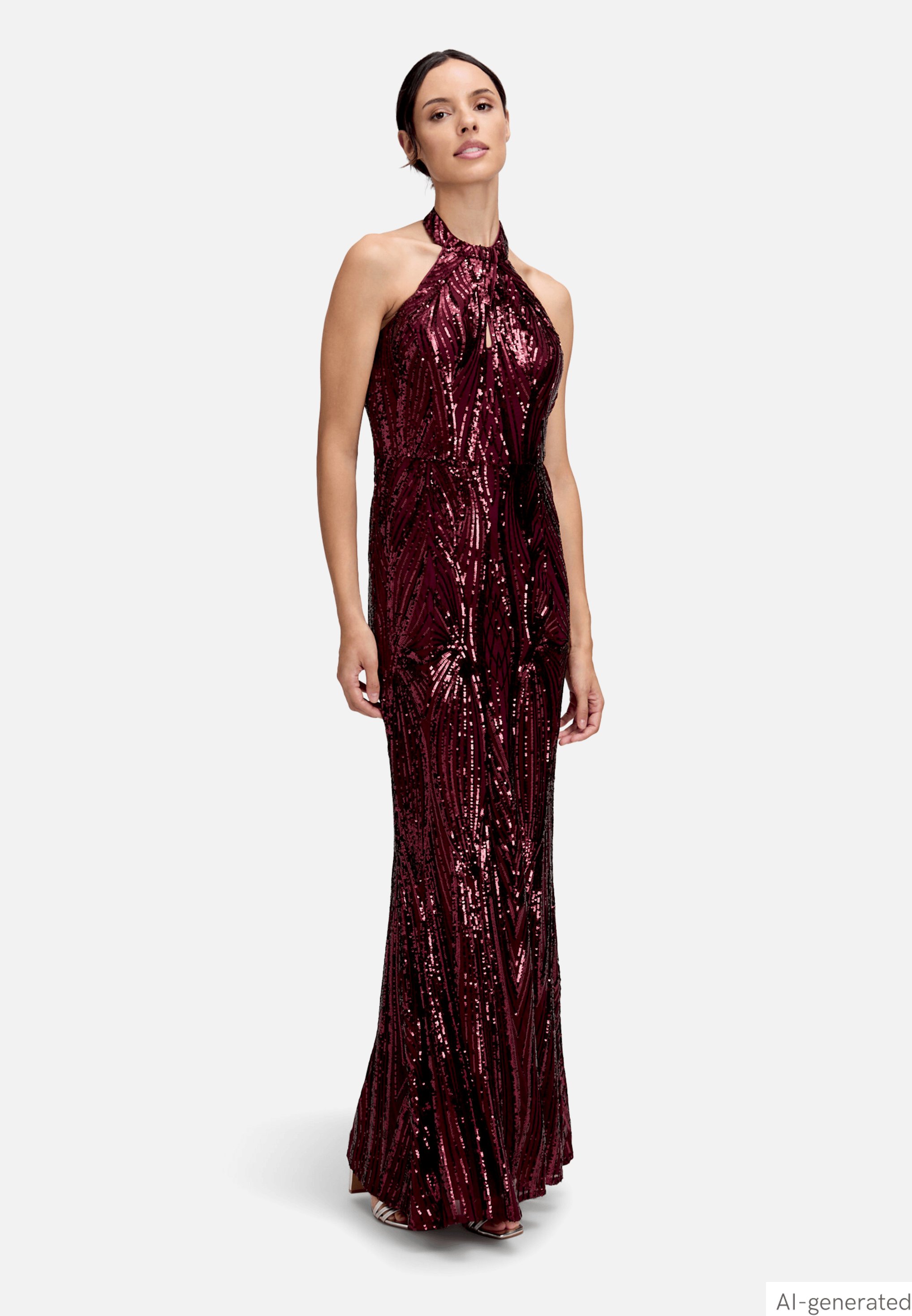 Abendkleid im Glitzer-Look